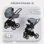 Коляска 2в1 Riko Basic Montana X серый