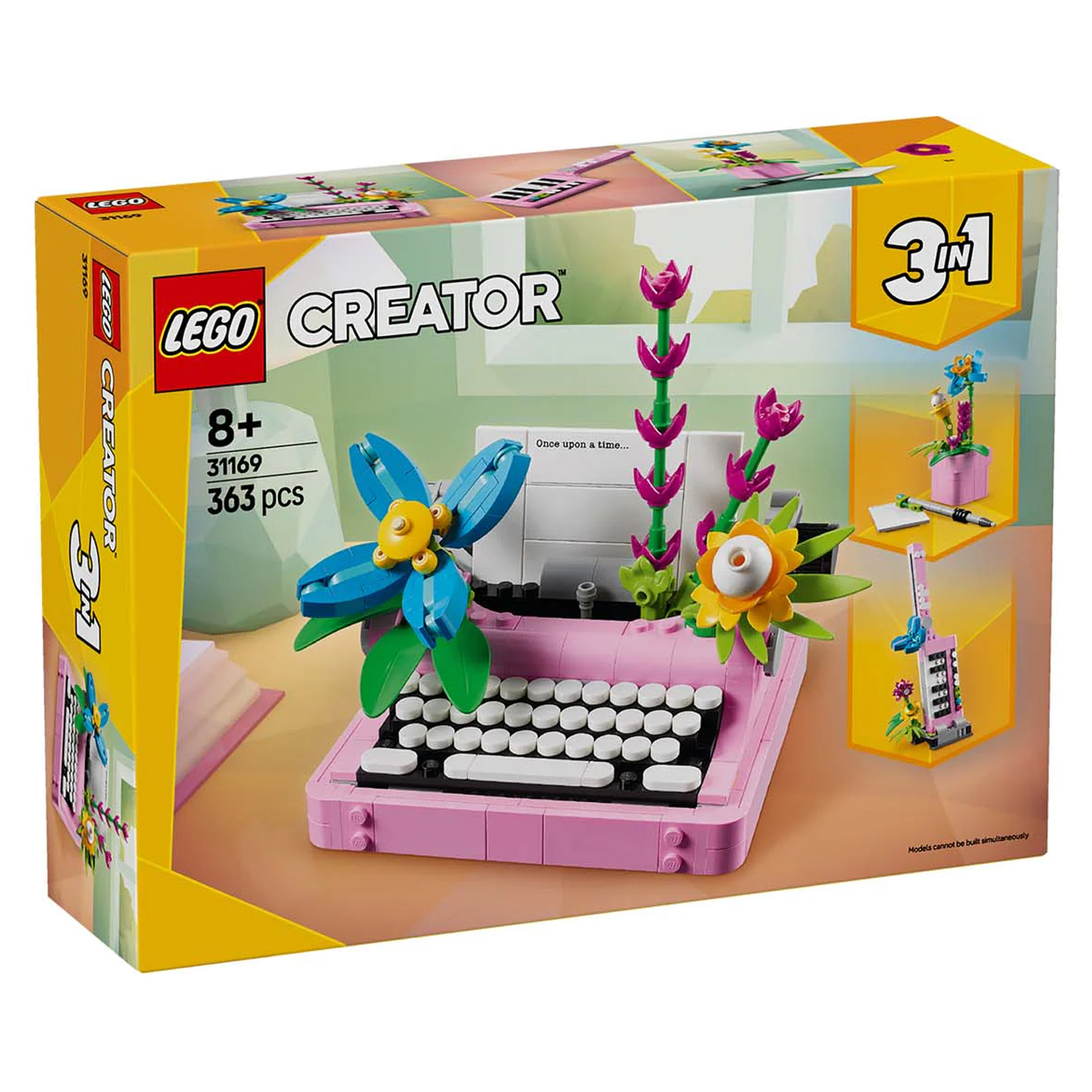 Конструктор LEGO Creator Печатная машинка с Цветами блочный - фото 7