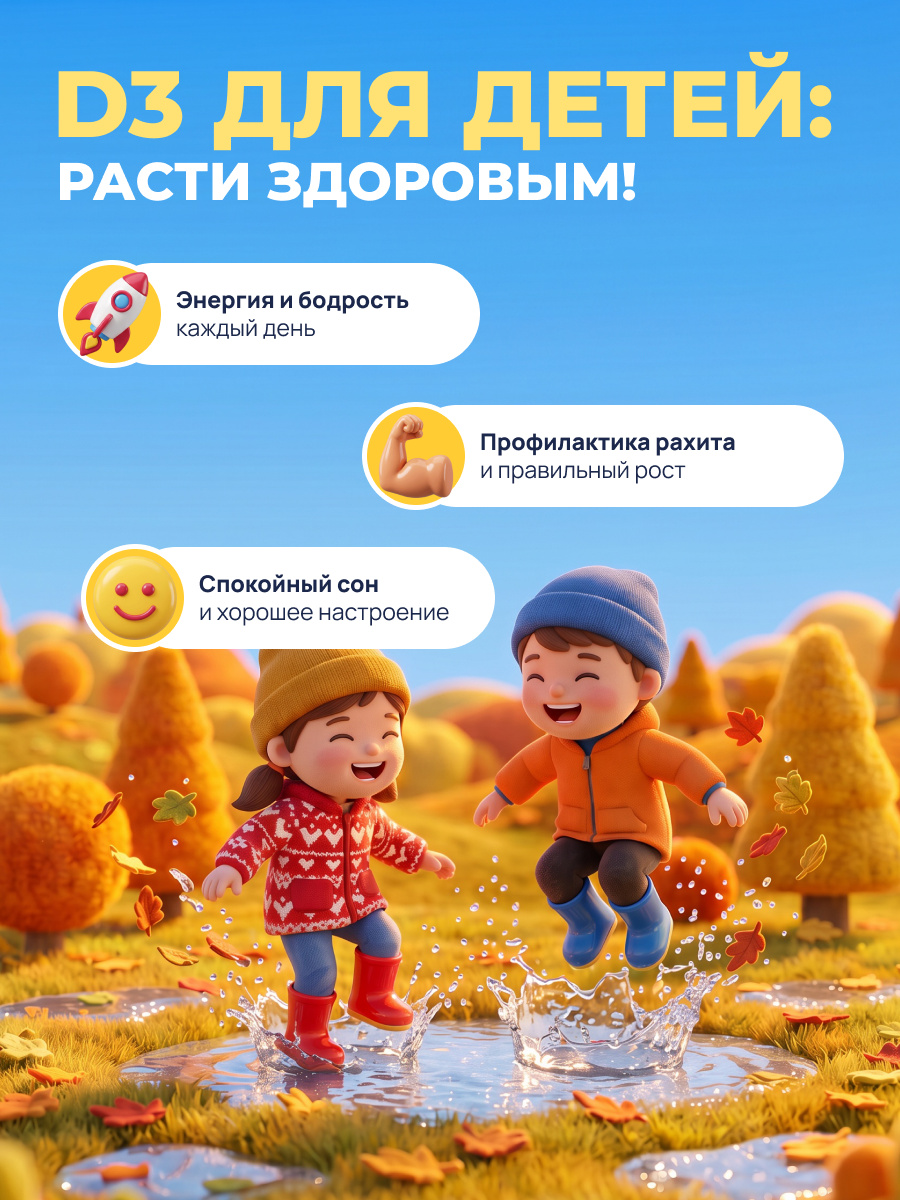 Детский витамин Д3 600 МЕ Доктор Море жевательные капсулы со вкусом вишни 60 капсул - фото 4