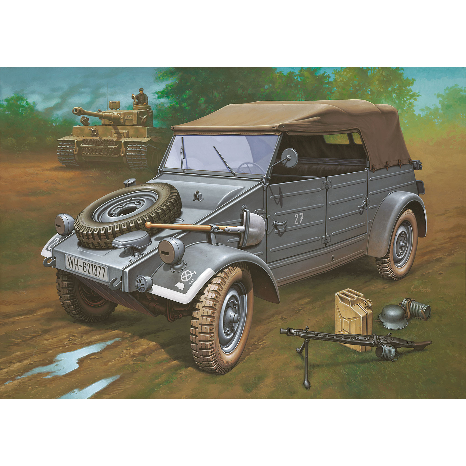 Сборная модель Revell Автомобиль Kubelwagen 03500 - фото 4