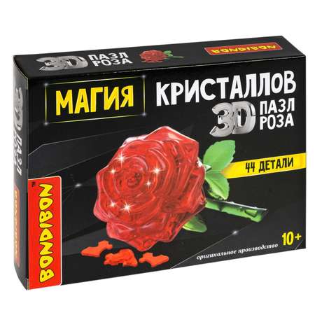 Пазл Bondibon кристаллический Роза 3D