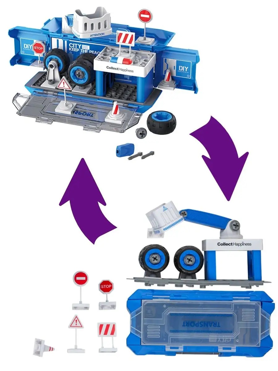 Конструктор Lei Meng Полицейский участок 26х12 см 50 дет. - фото 2