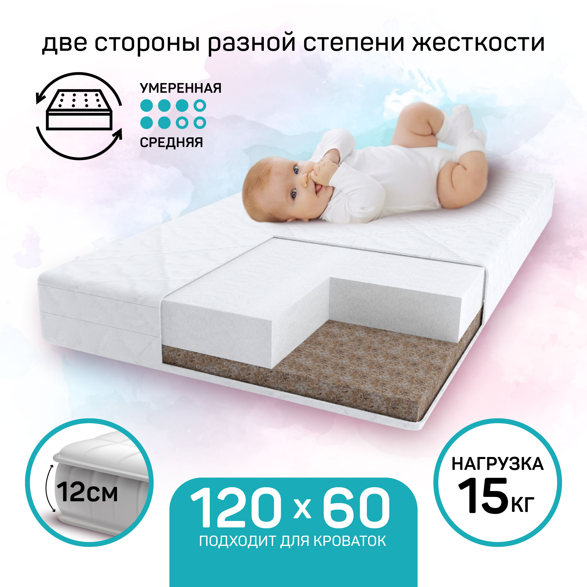 Матрас Amarobaby Perfect Night 120х60 - фото 2