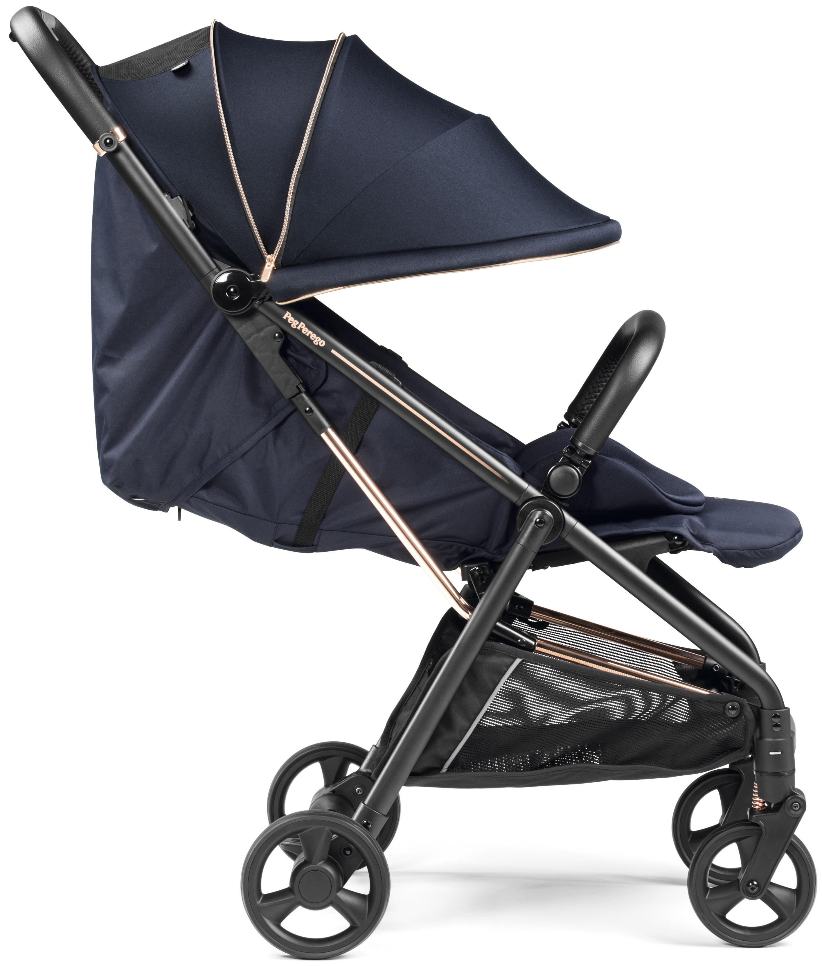 Коляска прогулочная Peg-Perego Selfie Plus синий - фото 6