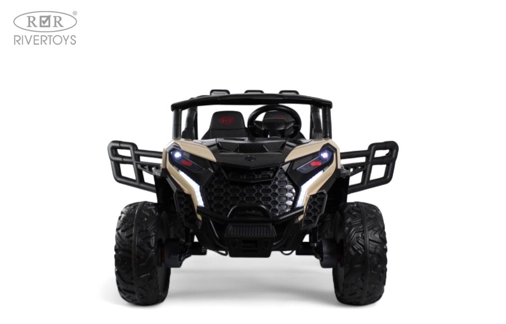 Электромобиль RIVERTOYS K555KK-BUGGY-BEIGE С пультом ДУ - фото 2