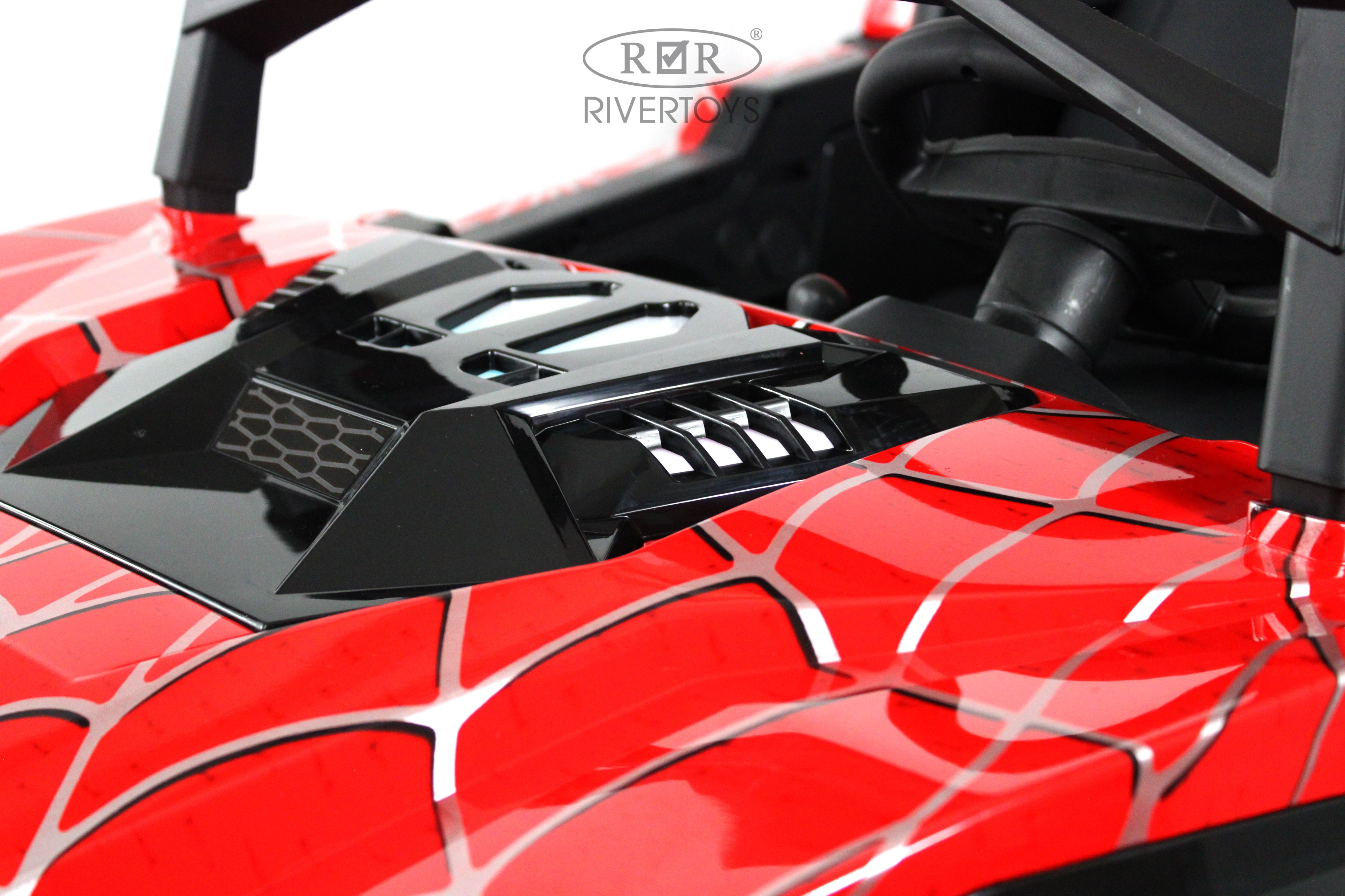 Электромобиль RIVERTOYS A707AA-LUX-NEW-RED-SPIDER С пультом ДУ - фото 15