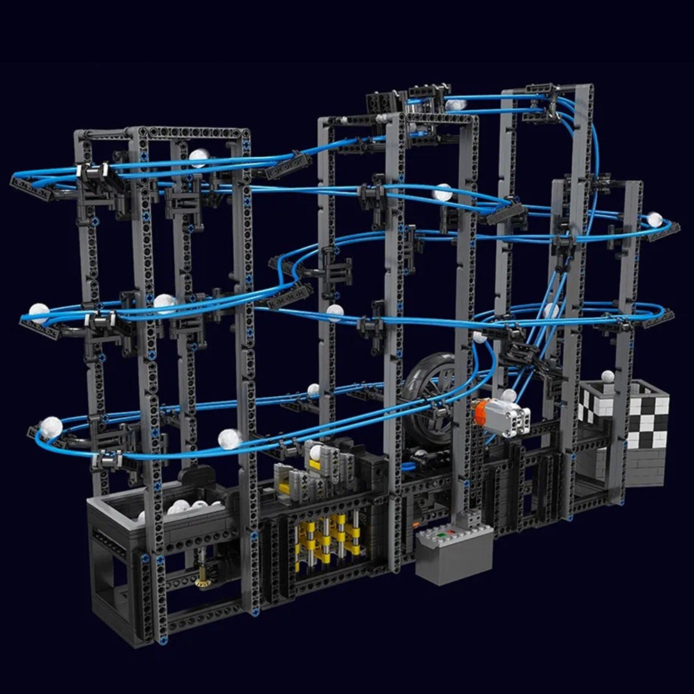 Конструктор Mould King Marble Run Забег шариков кинетический - фото 4