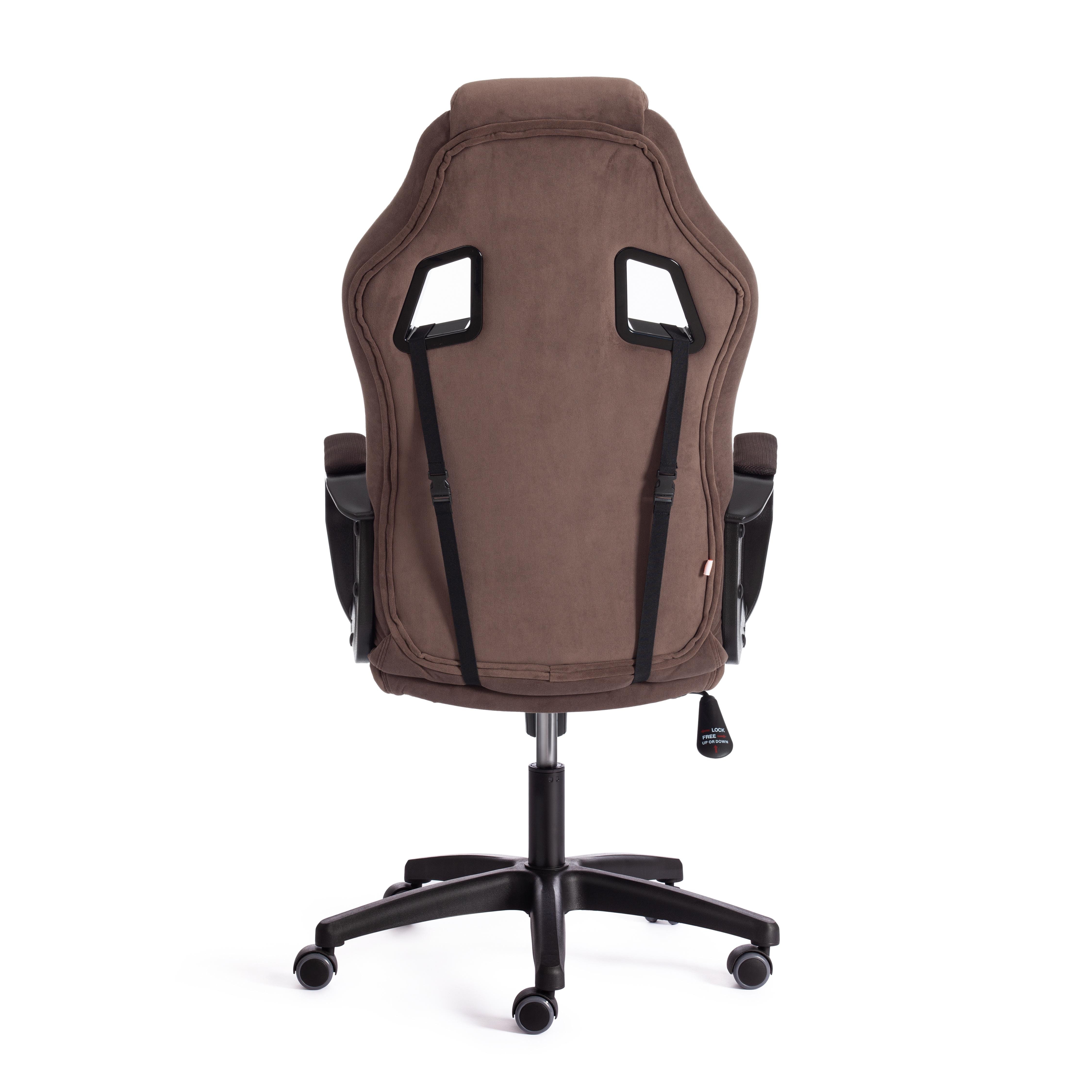 Компьютерное кресло TETCHAIR DRIVER, флок/ткань, коричневый - фото 13