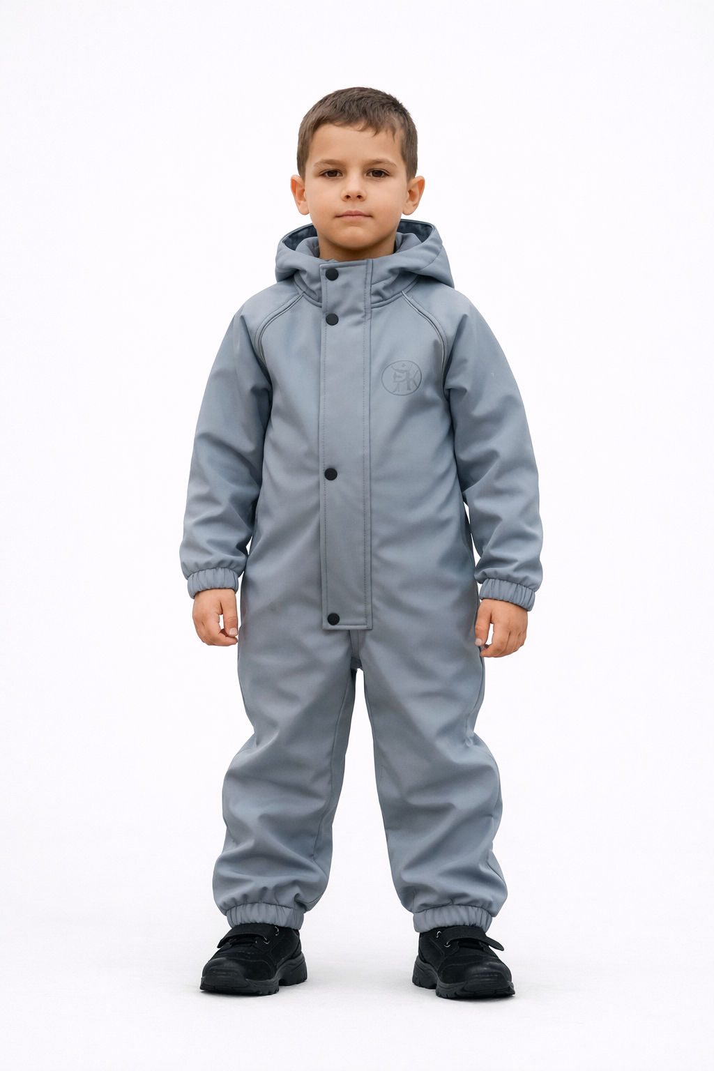 Комбинезон Супер Пупс Комб/сф/пл/серебряно-серый - фото 1