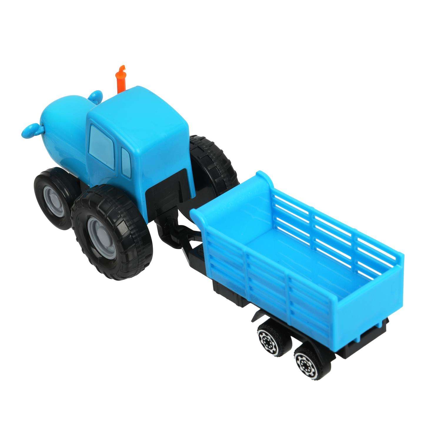 Трактор Технопарк Синий трактор голубой 392068 - фото 7