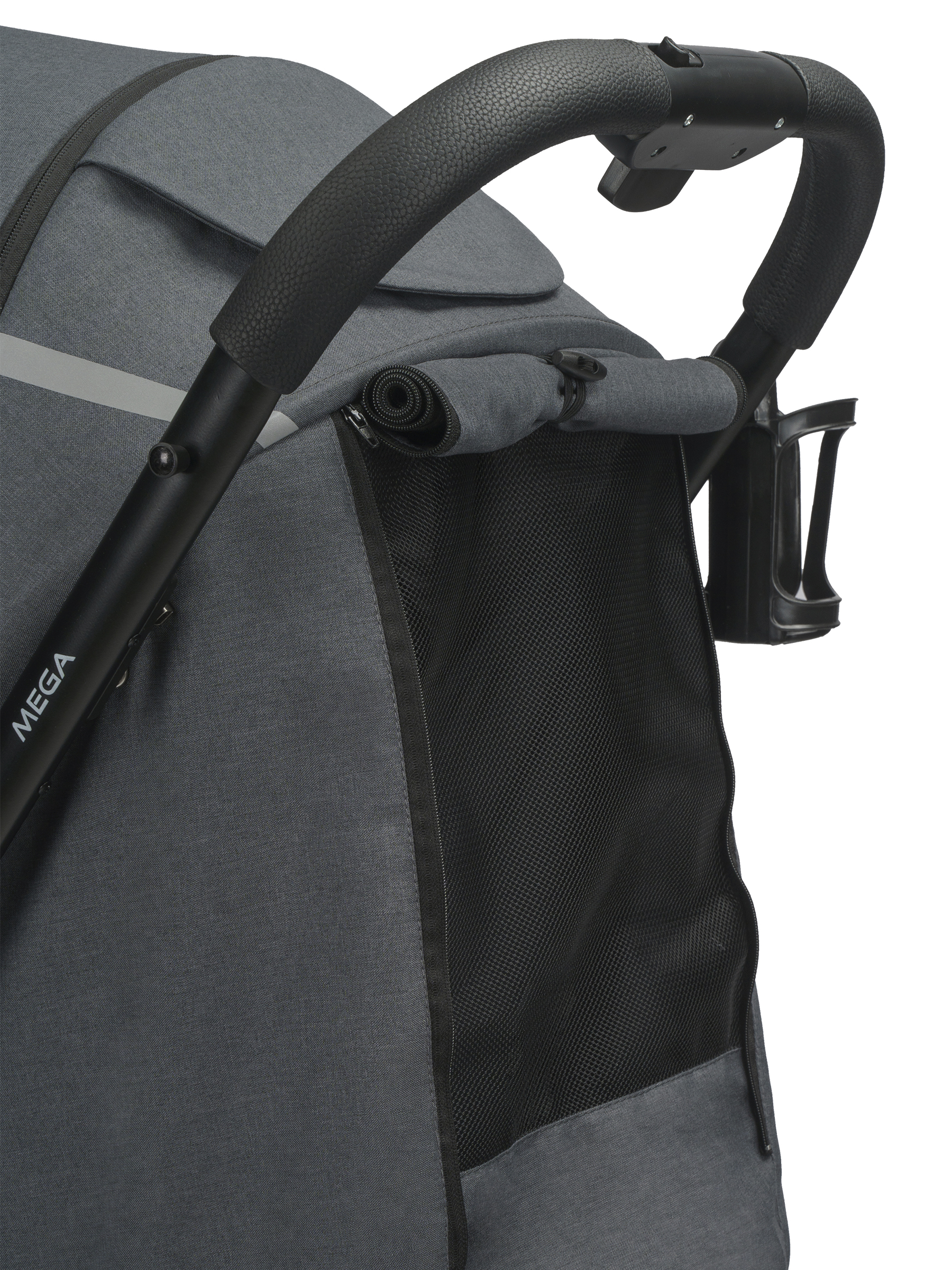 Коляска прогулочная Indigo Mega темно-серый - фото 23