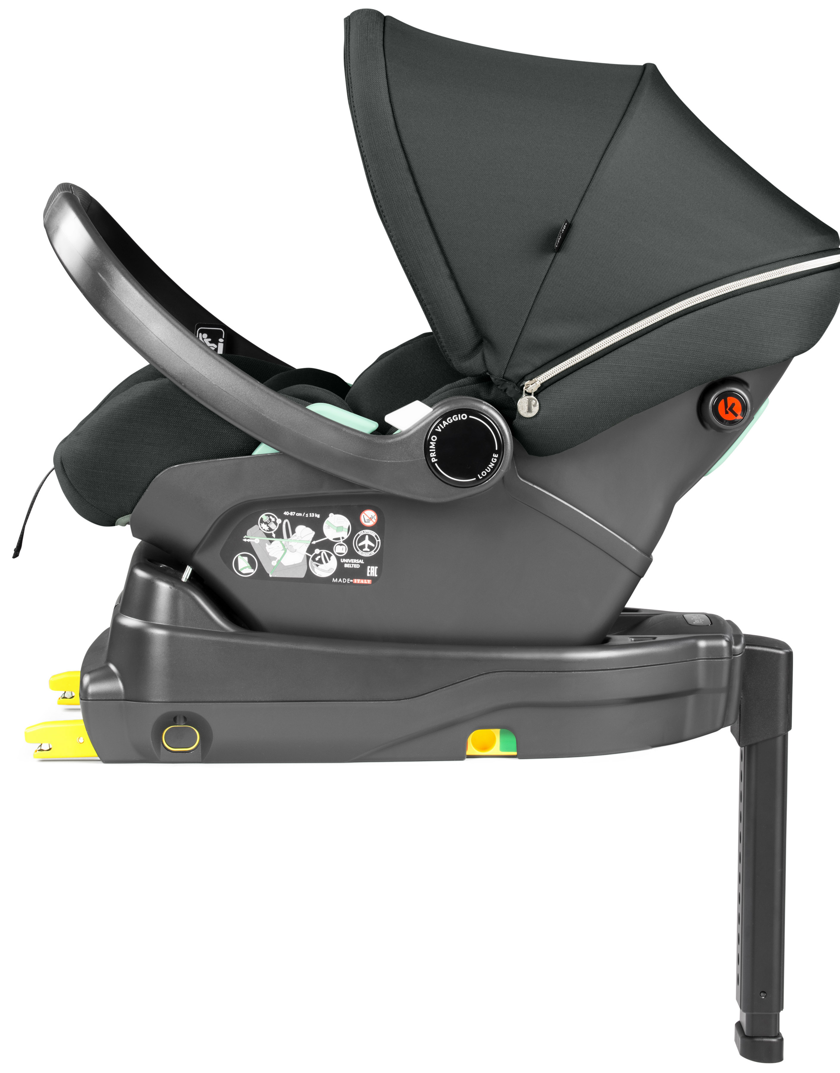 Автокресло Peg-Perego Lounge 0 (0 -13 кг) зеленый - фото 11