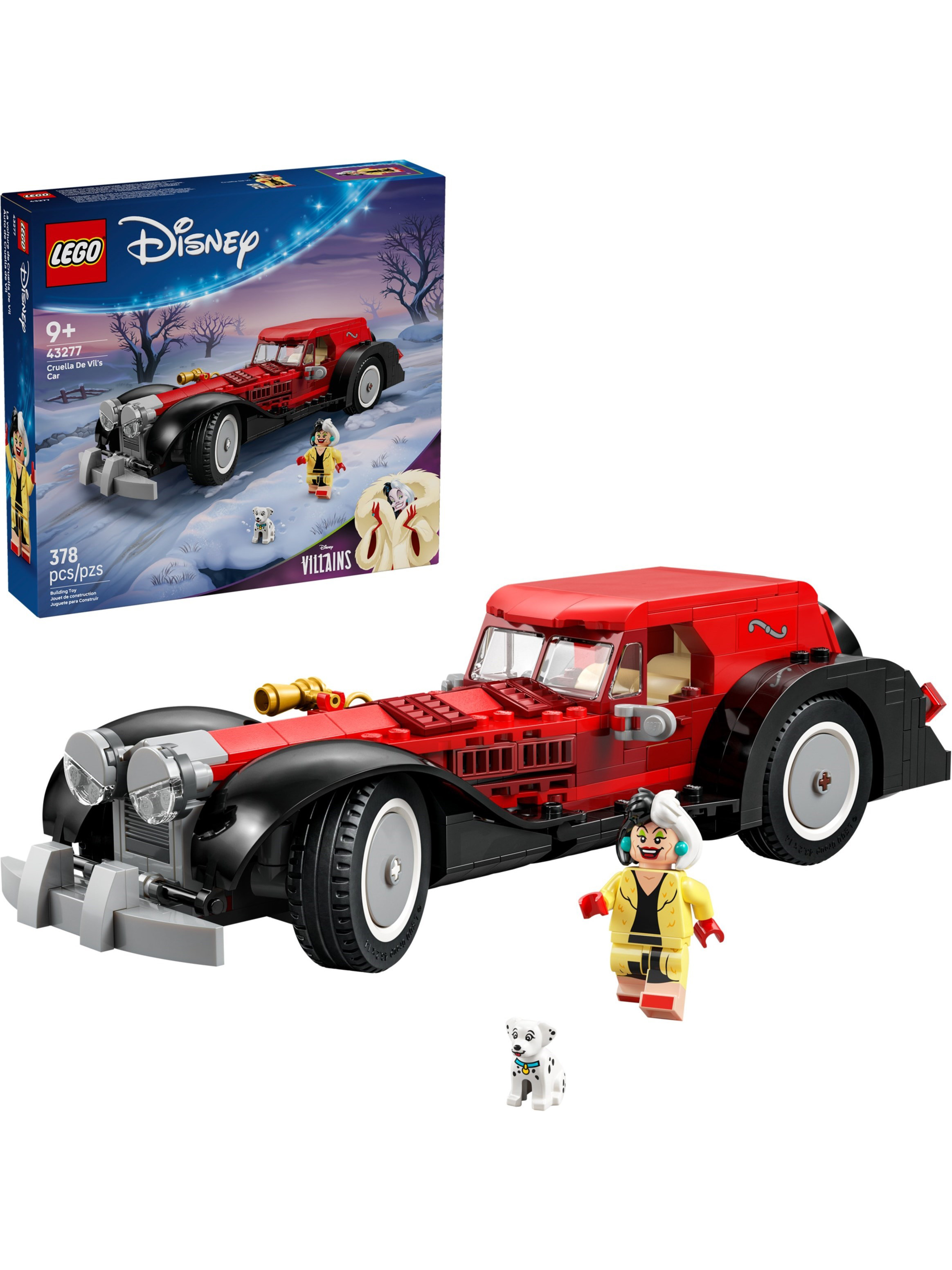 Конструктор LEGO Disney Машина Круэллы Де Виль 378 дет. - фото 3