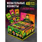 Жевательная конфета Сладкая сказка Кислая Атака в ассортименте 11 г х 48 шт