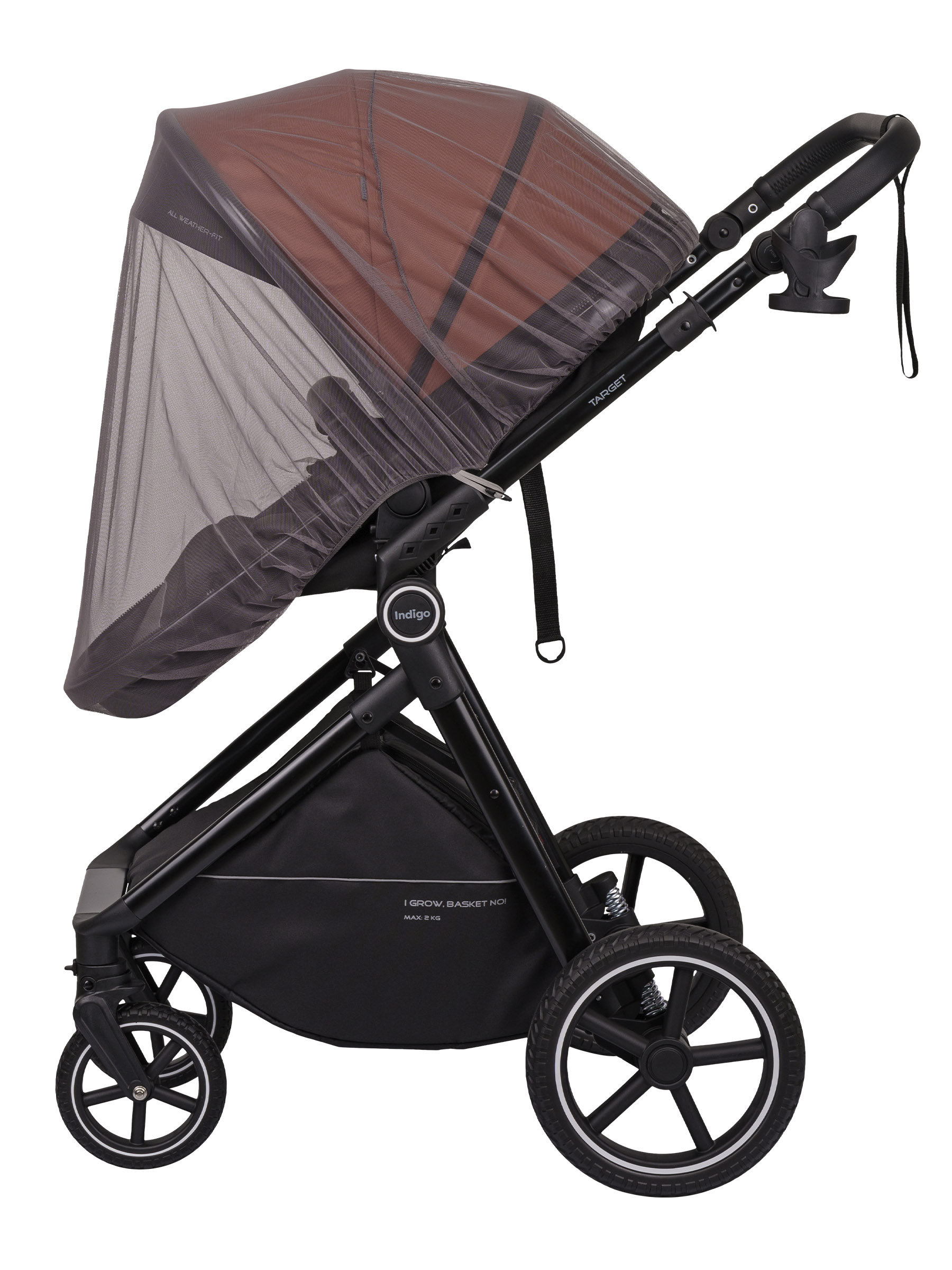 Коляска трансформер Indigo TARGET 3в1 оранжевый - фото 28