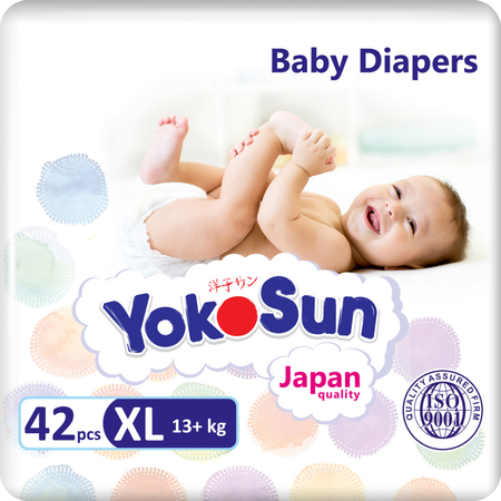 Подгузники YokoSun XL (13+ кг) 42 шт.