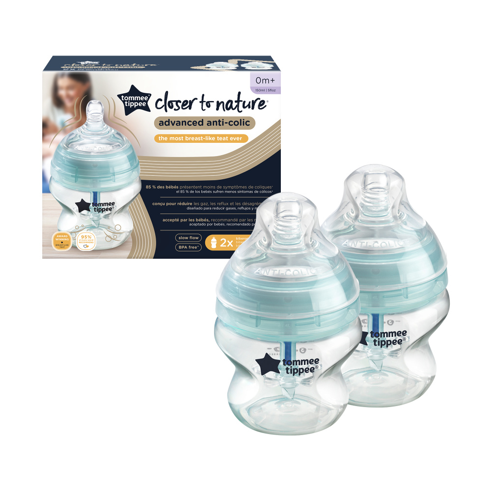 Бутылочка Tommee tippee Anti-Colic 150 мл 2 шт. в ассортименте - фото 4