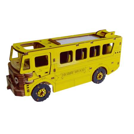Конструктор HobbyWood Автобус деревянный