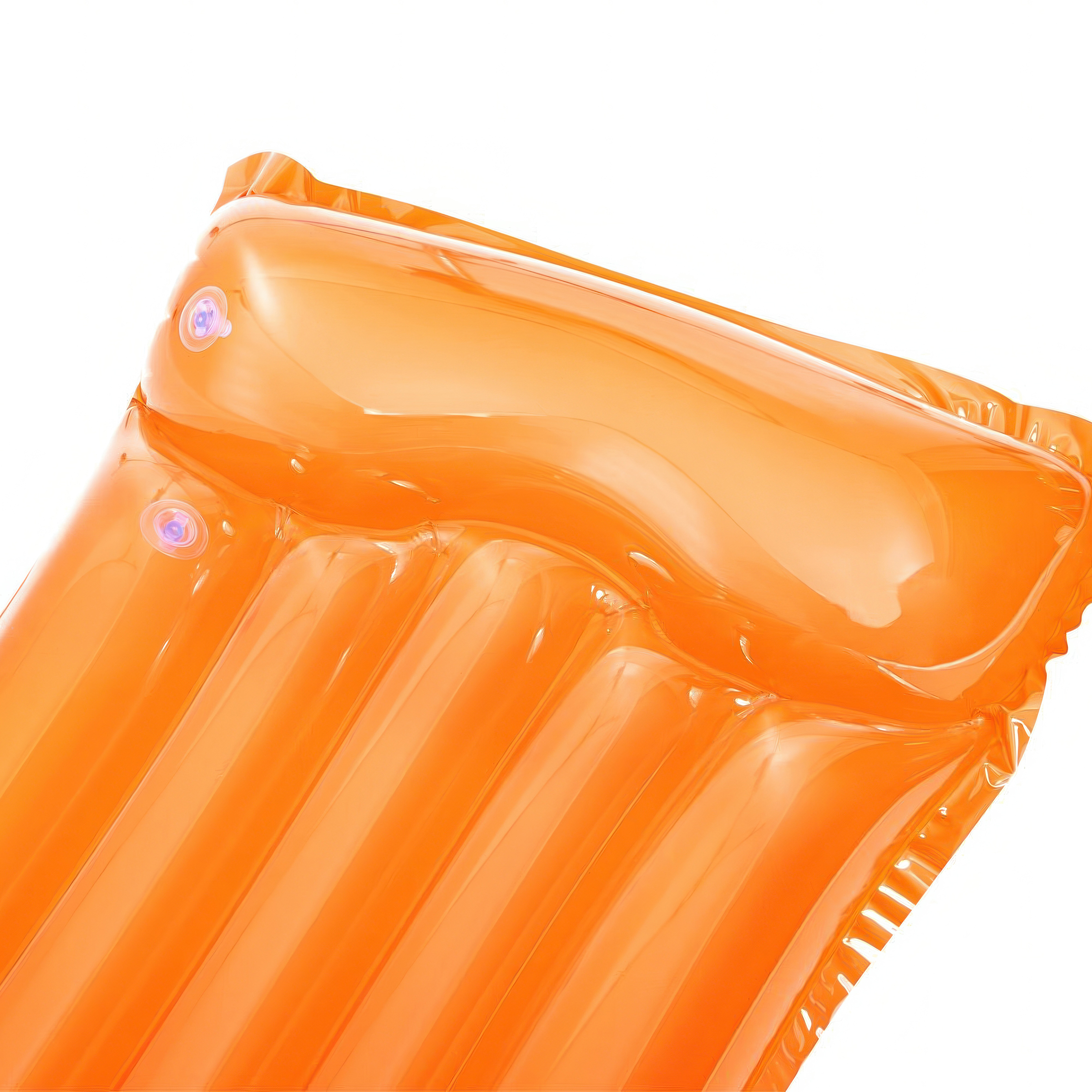 Надувной матрас для плавания Bestway 183 х 76 водяной матрац для бассейна моря речки пляжа оранжевый - фото 2