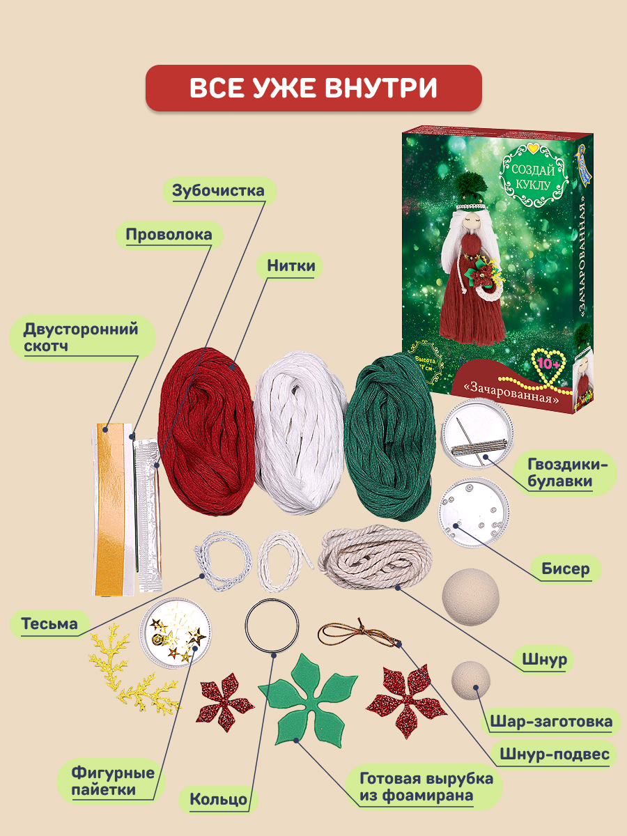 Набор для творчества Волшебная мастерская плетение Зачарованная - фото 6