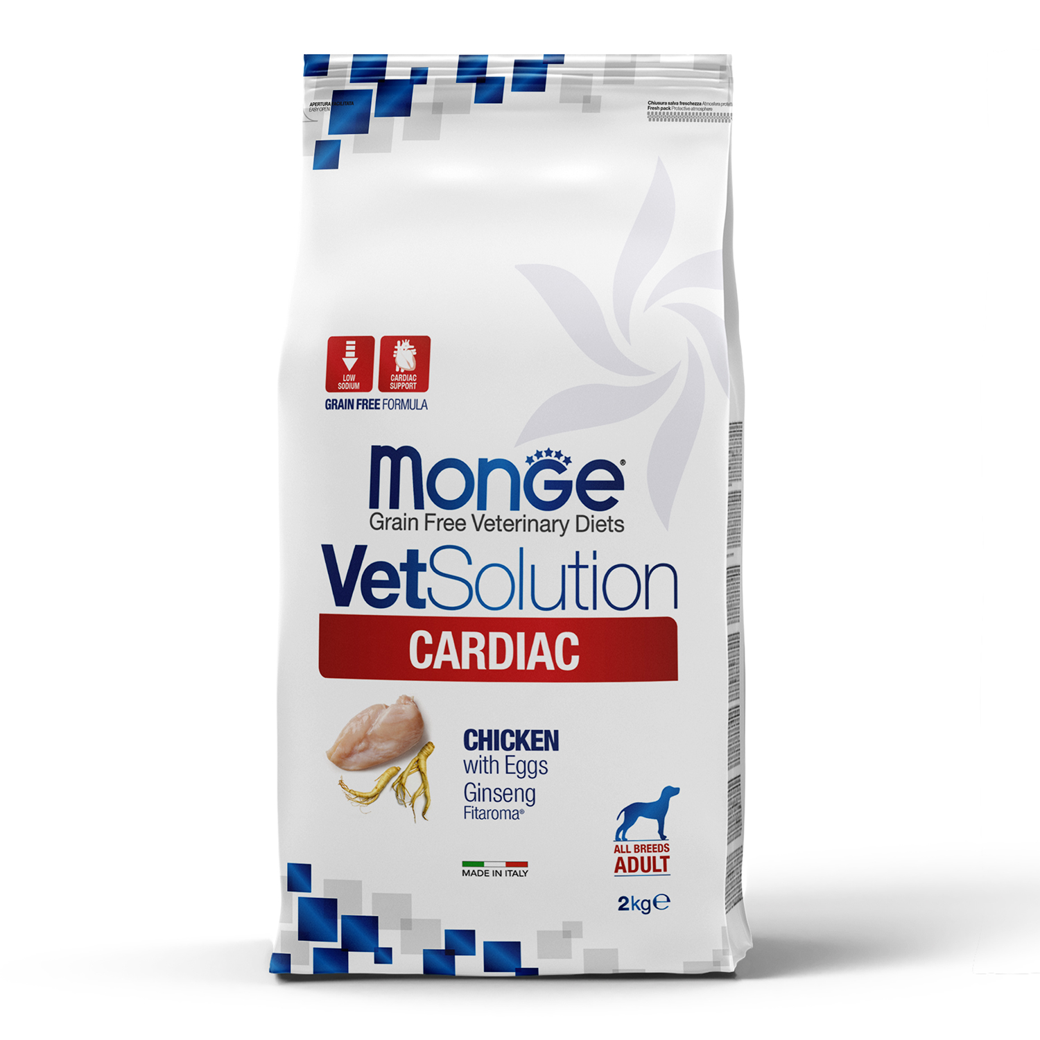 Корм для собак диетический MONGE VetSolution Dog Cardiac Кардиак при заболеваниях сердца 2кг - фото 5