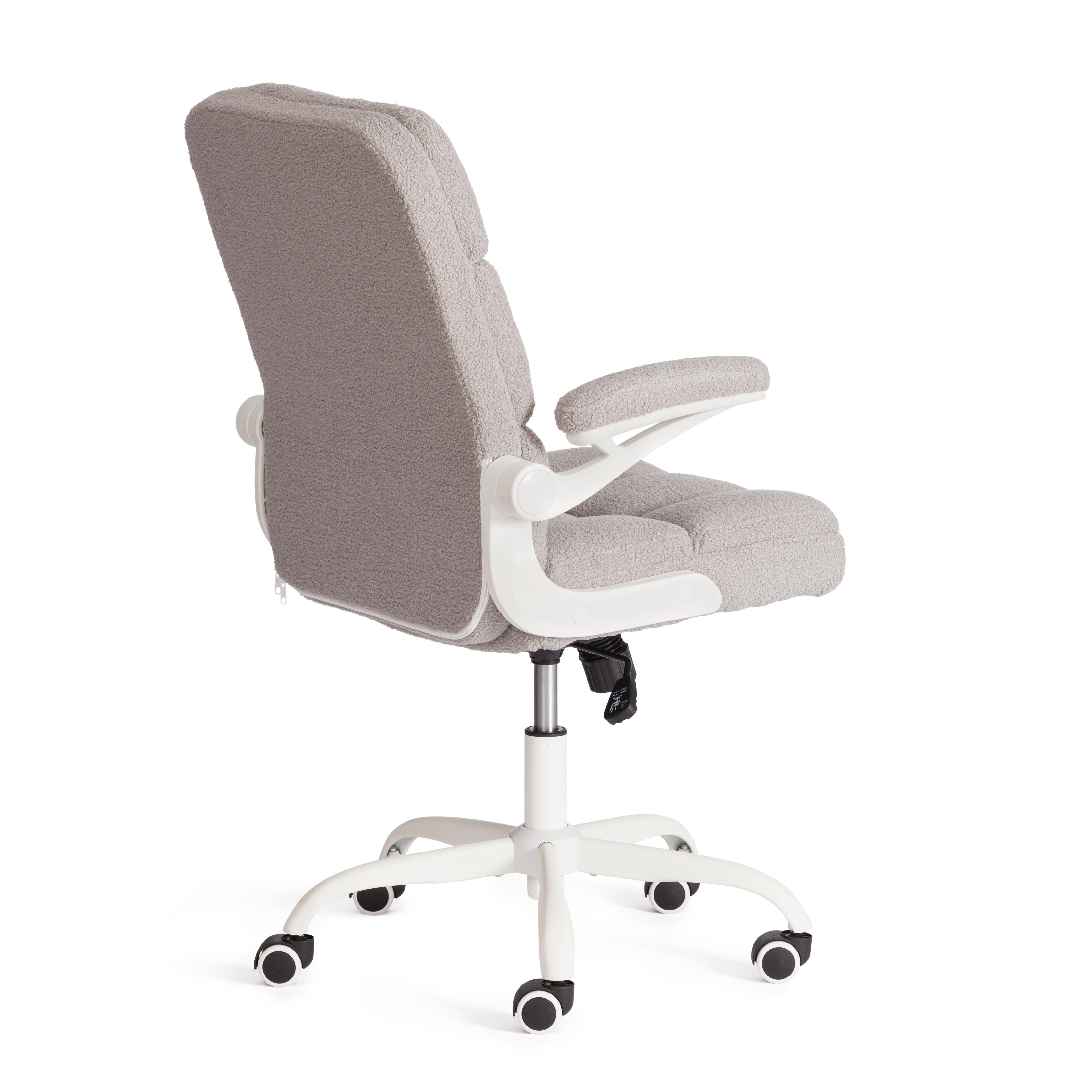 Компьютерное кресло TETCHAIR Лугано тедди светло-серый - фото 4