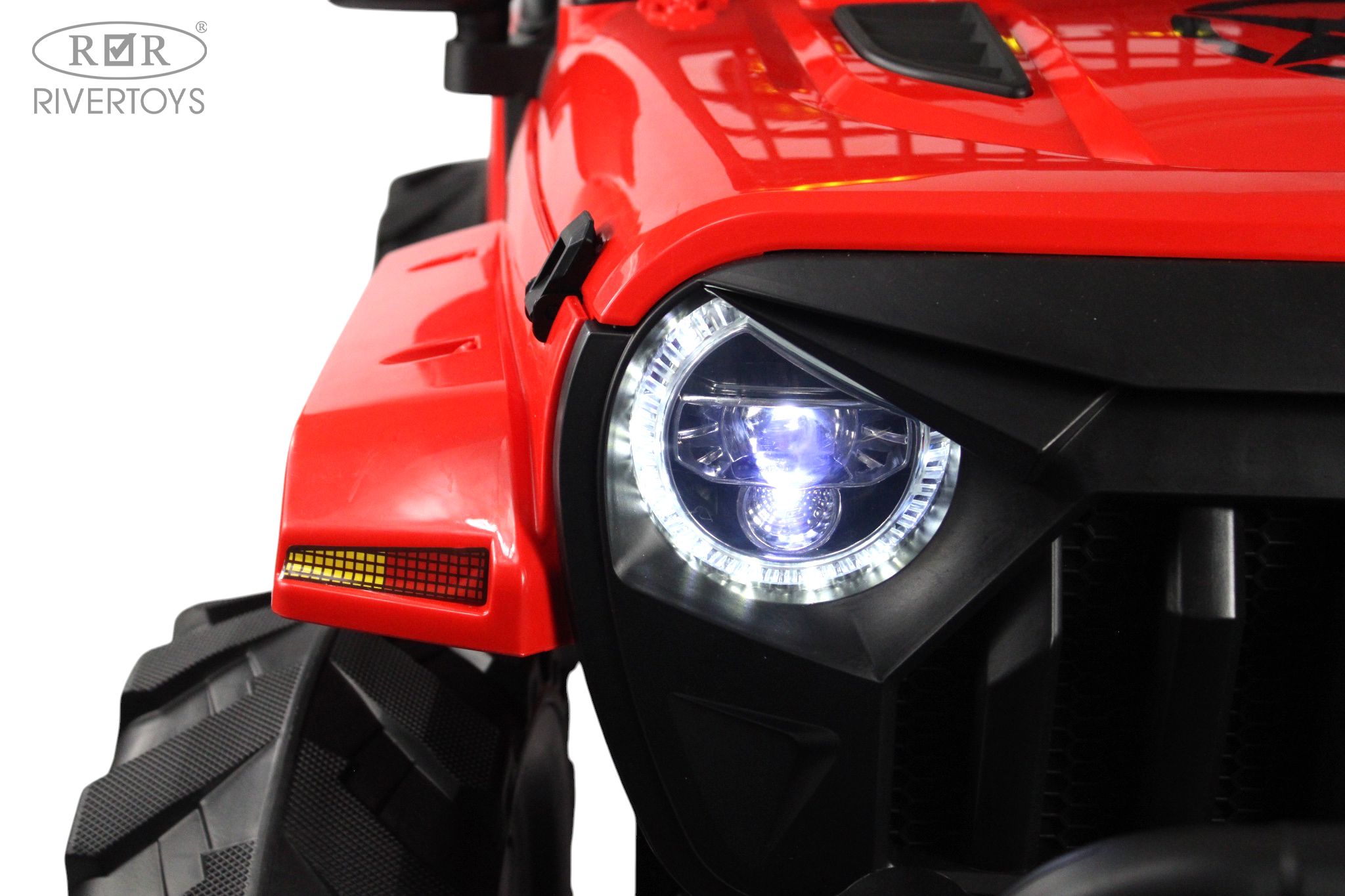 Электромобиль RIVERTOYS М707БХ Red С пультом ДУ - фото 10