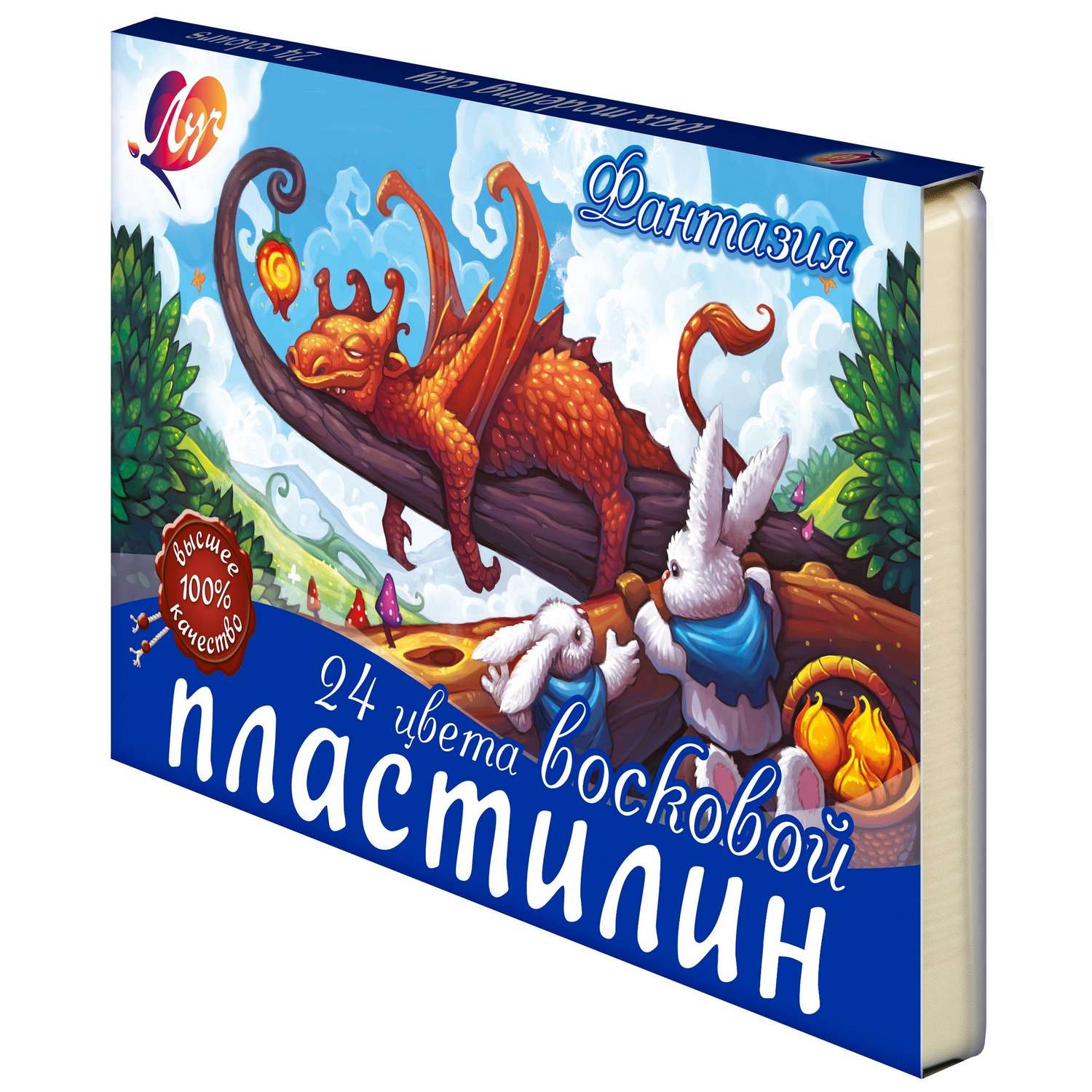 Пластилин Луч восковой 24 цв. в ассортименте - фото 8