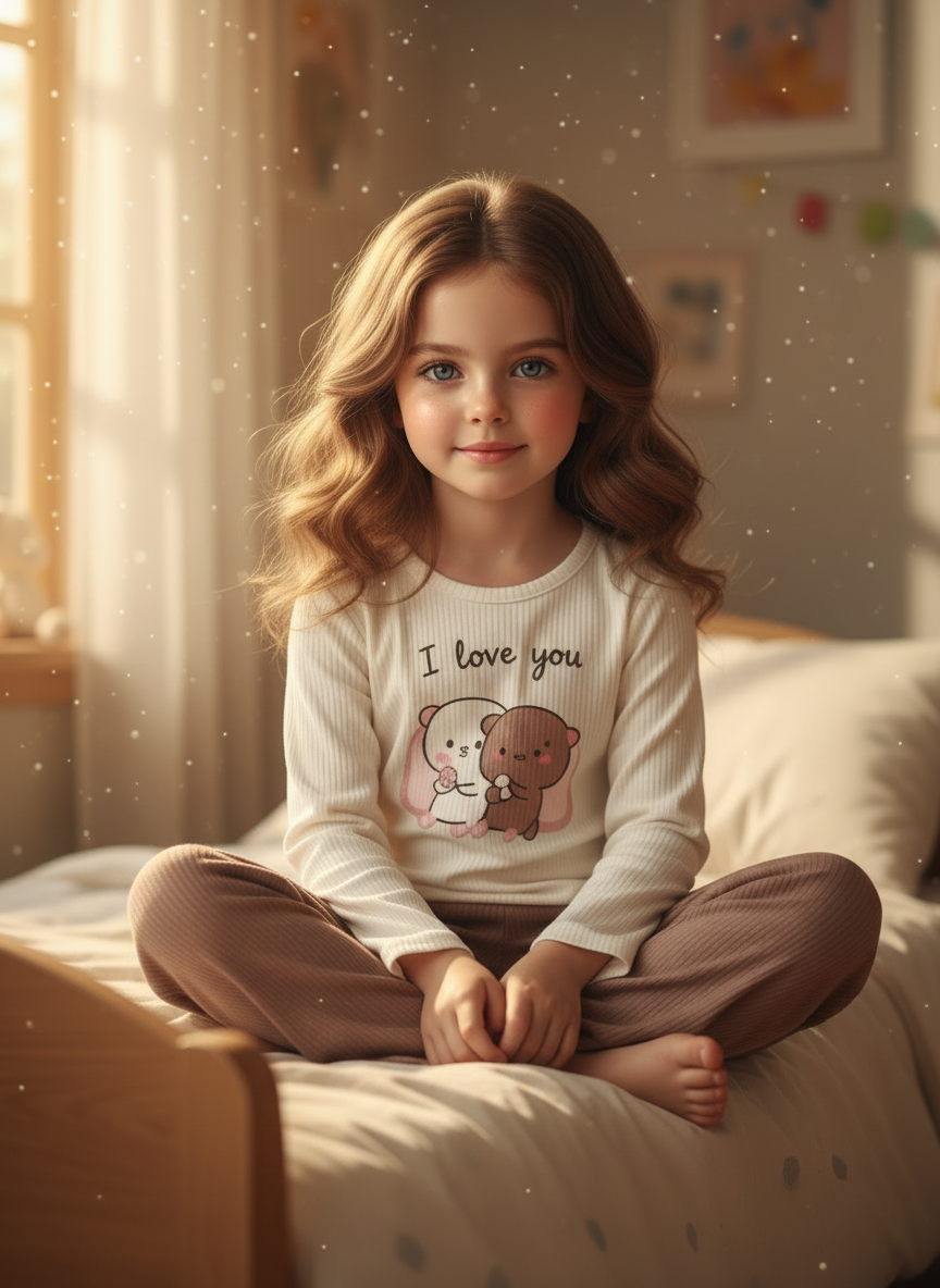 Пижама MiloTa КДЛ08/коричневый - фото 1