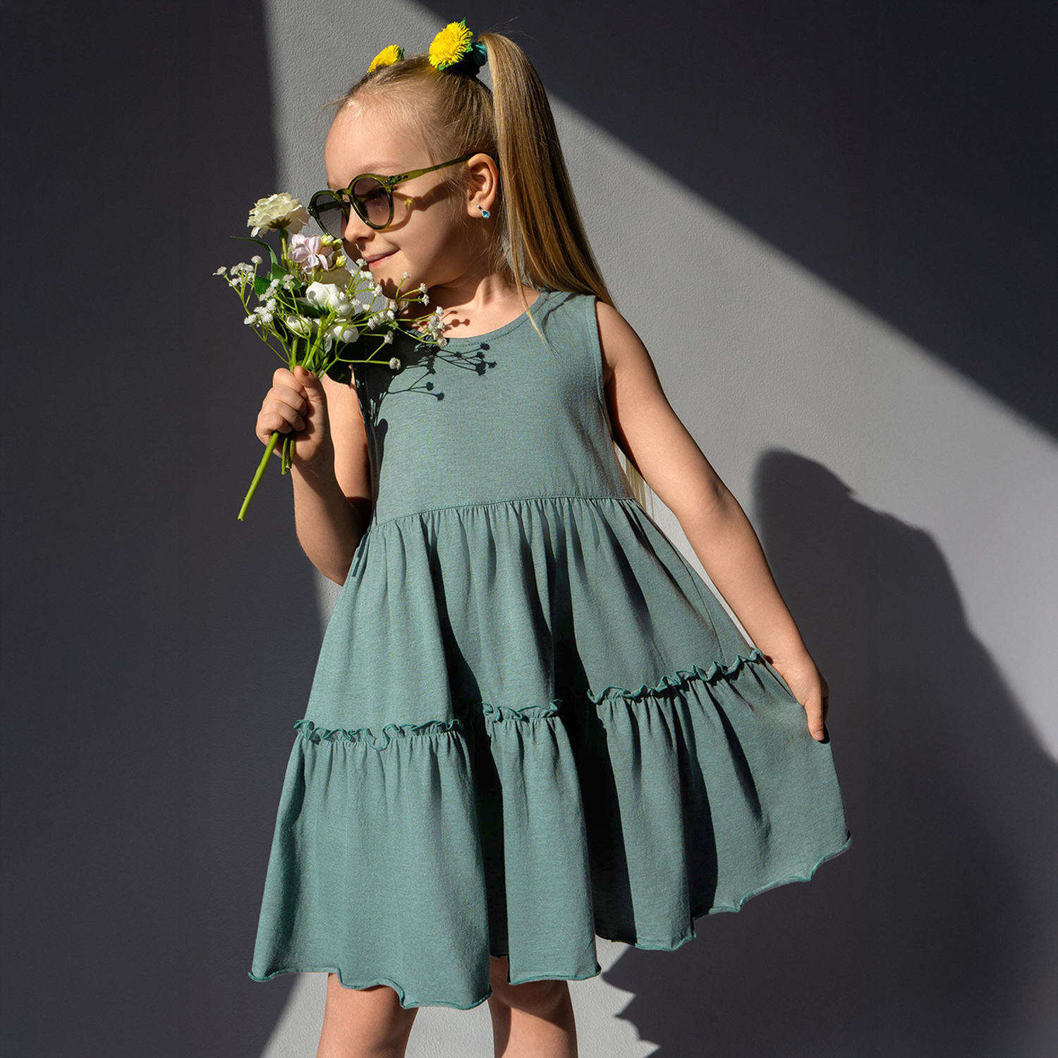 Платье HappyFox HFLUN2119сухая.трава - фото 2