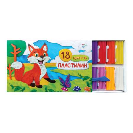 Пластилин Спейс 18 цв.