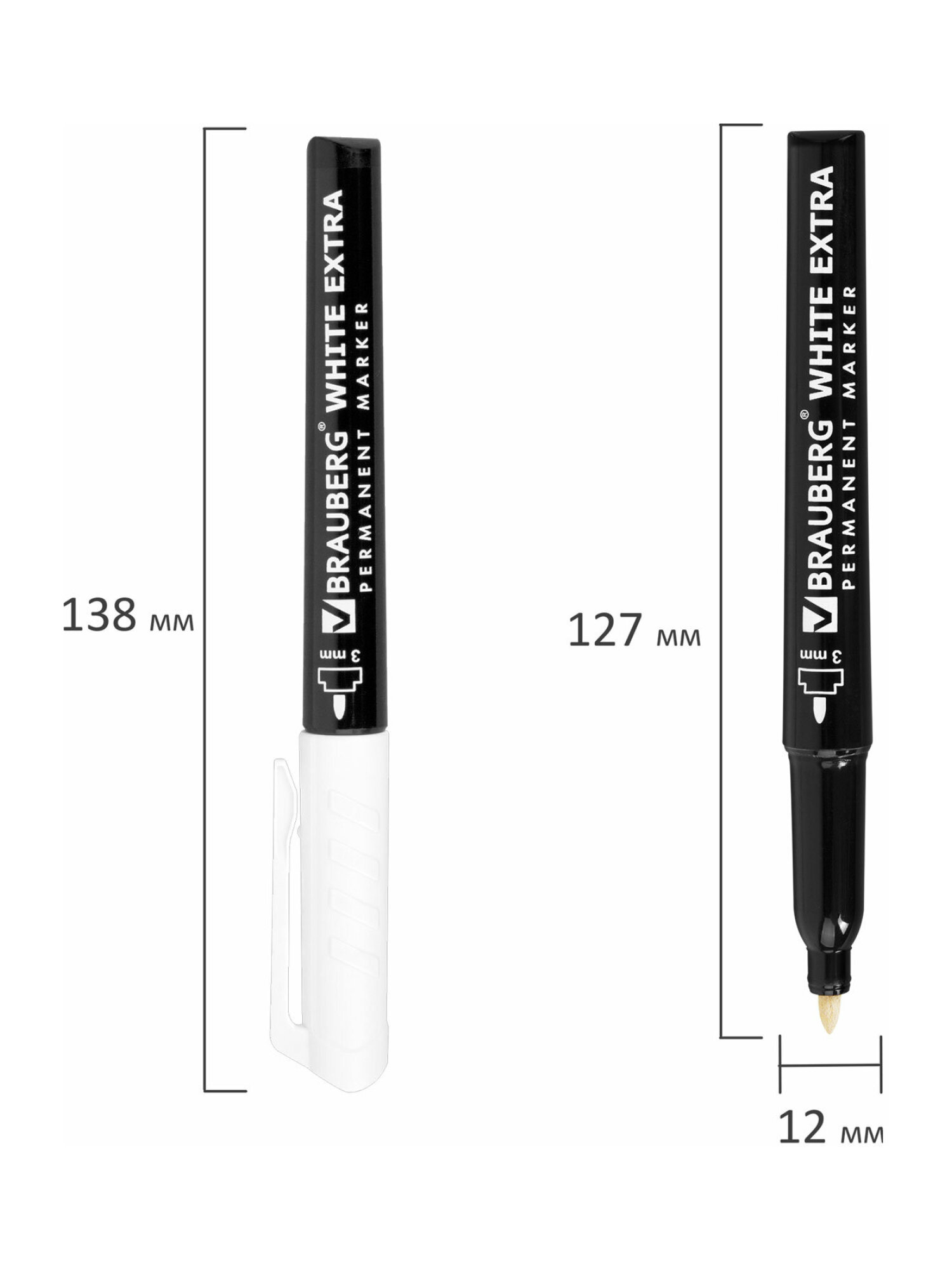 Маркеры Brauberg 2 шт. - фото 10