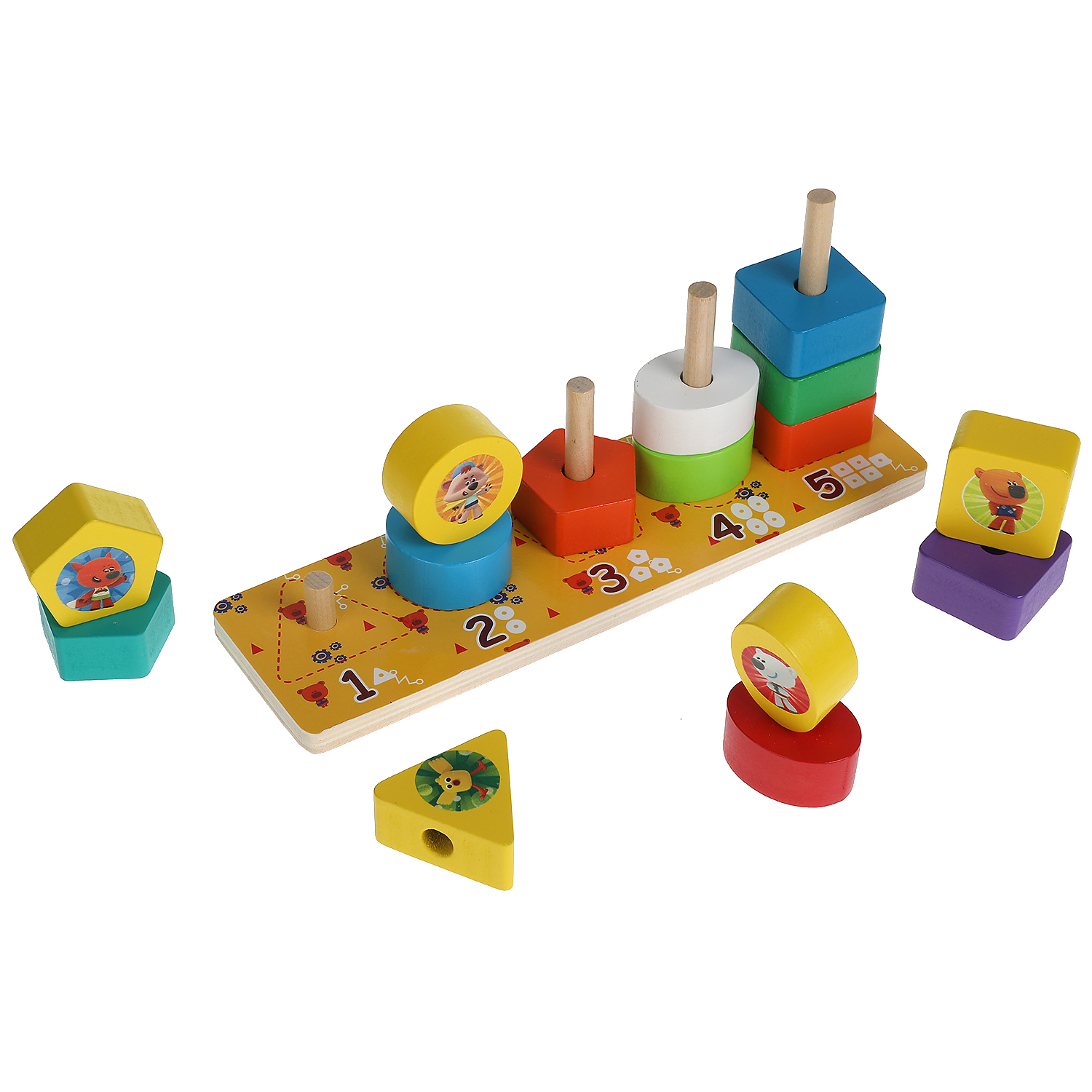 Игрушка Буратино сортер Ми-ми-мишки - фото 4