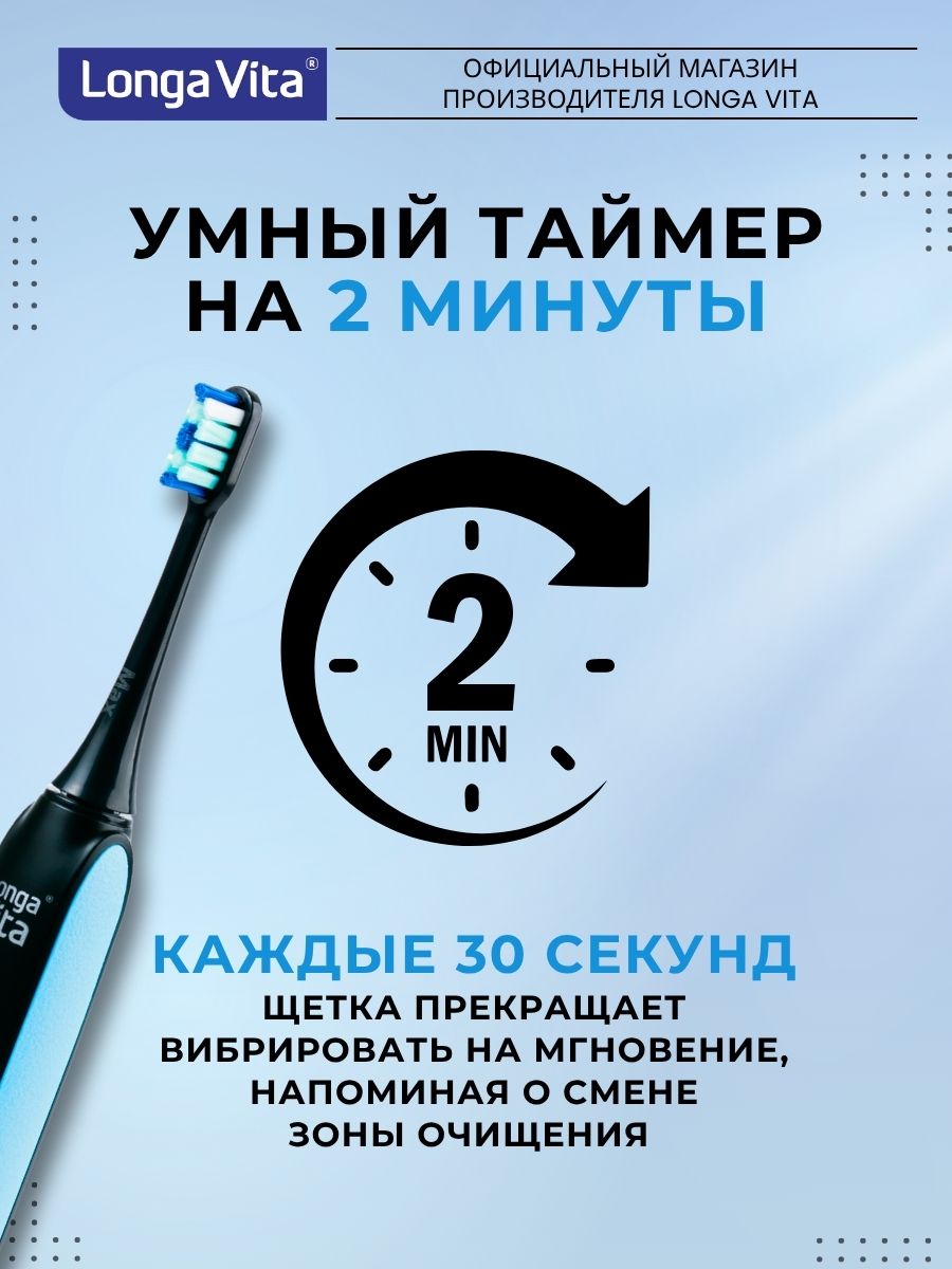 Зубная щетка электрическая LONGA VITA - фото 3