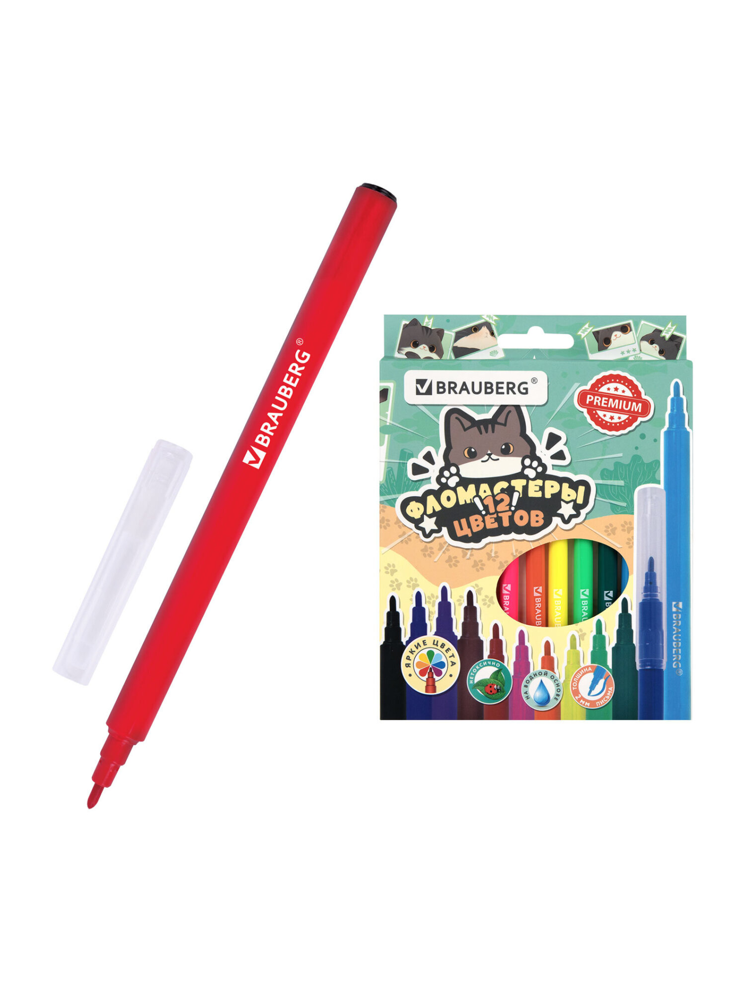Фломастеры Brauberg - фото 2