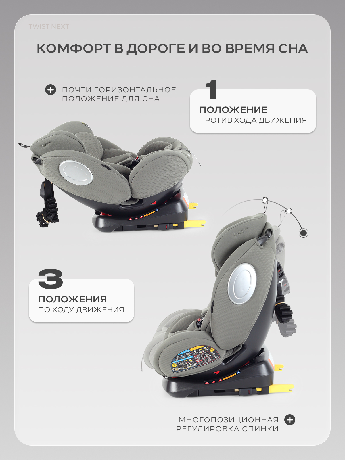 Автокресло Rant Basic Twist Isofix 0+/1/2/3 (0-36 кг) зеленый - фото 7