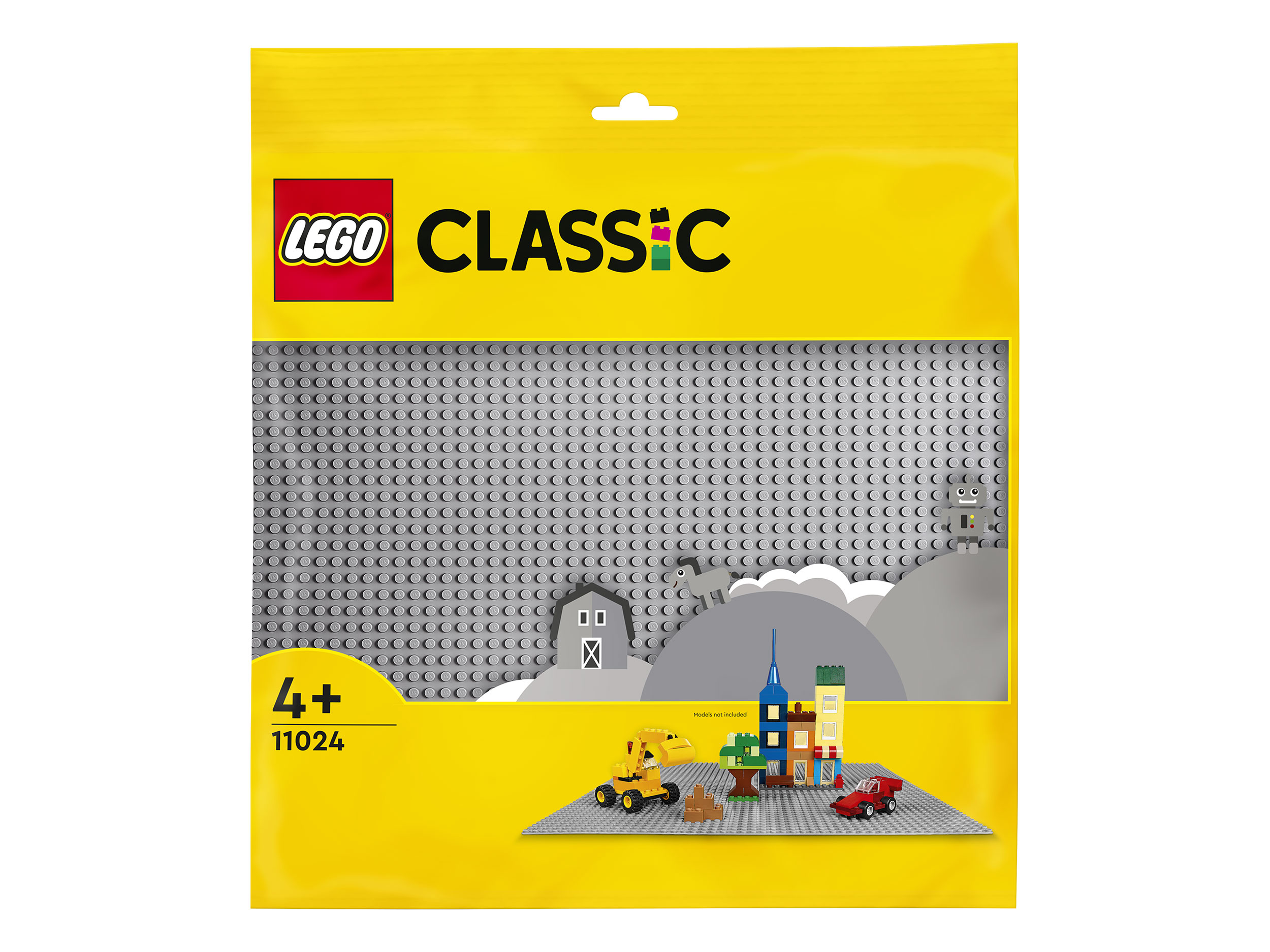 Конструктор LEGO Classic Серая базовая пластина 11024 1 дет. - фото 4