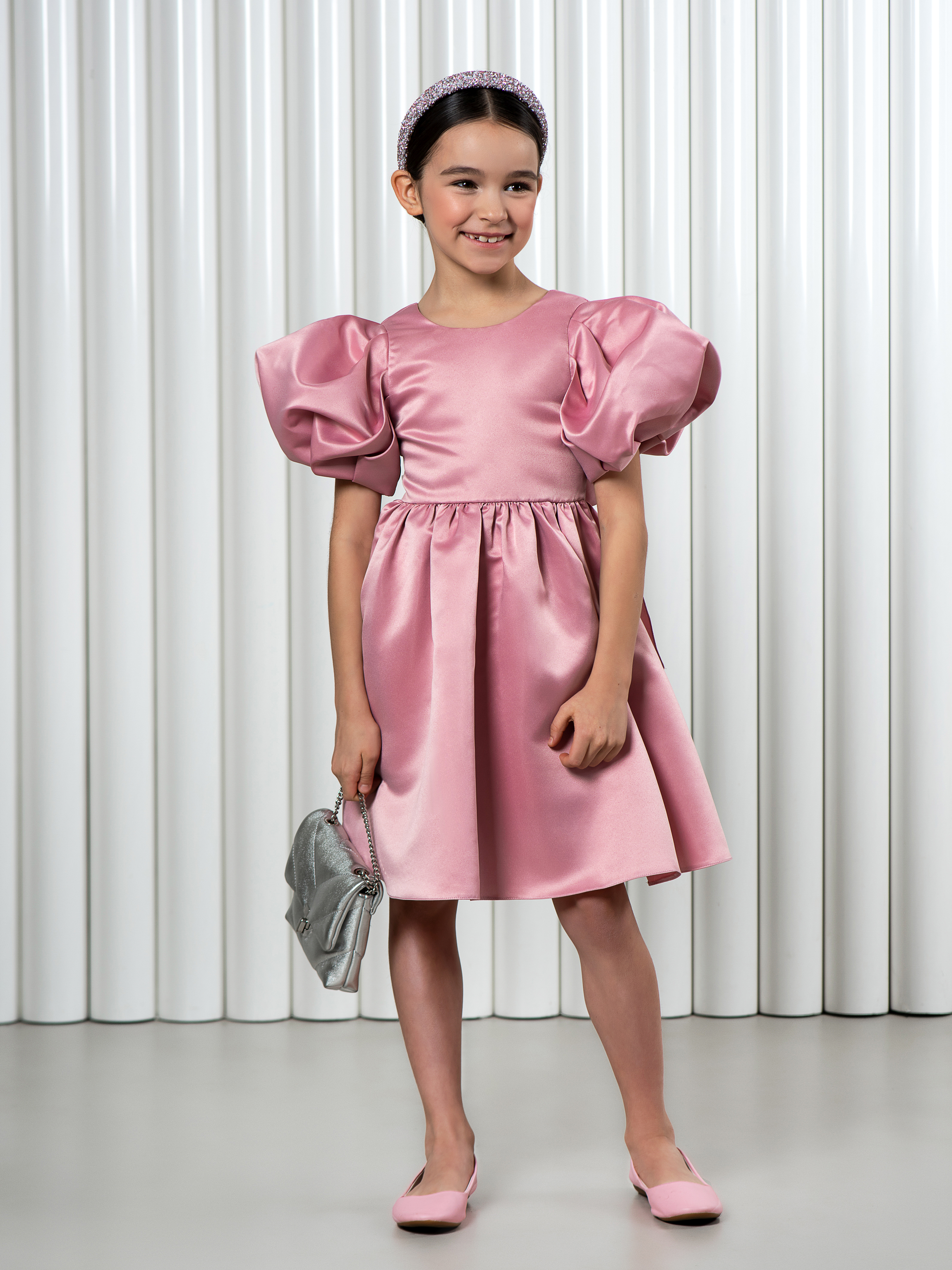 Платье LisaWeta D-143 пудра - фото 9