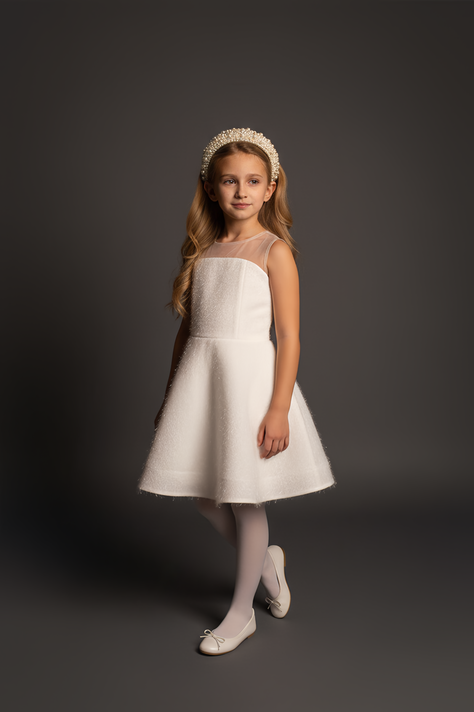 Платье Minilik Платье.Колокольчик.Белое - фото 1