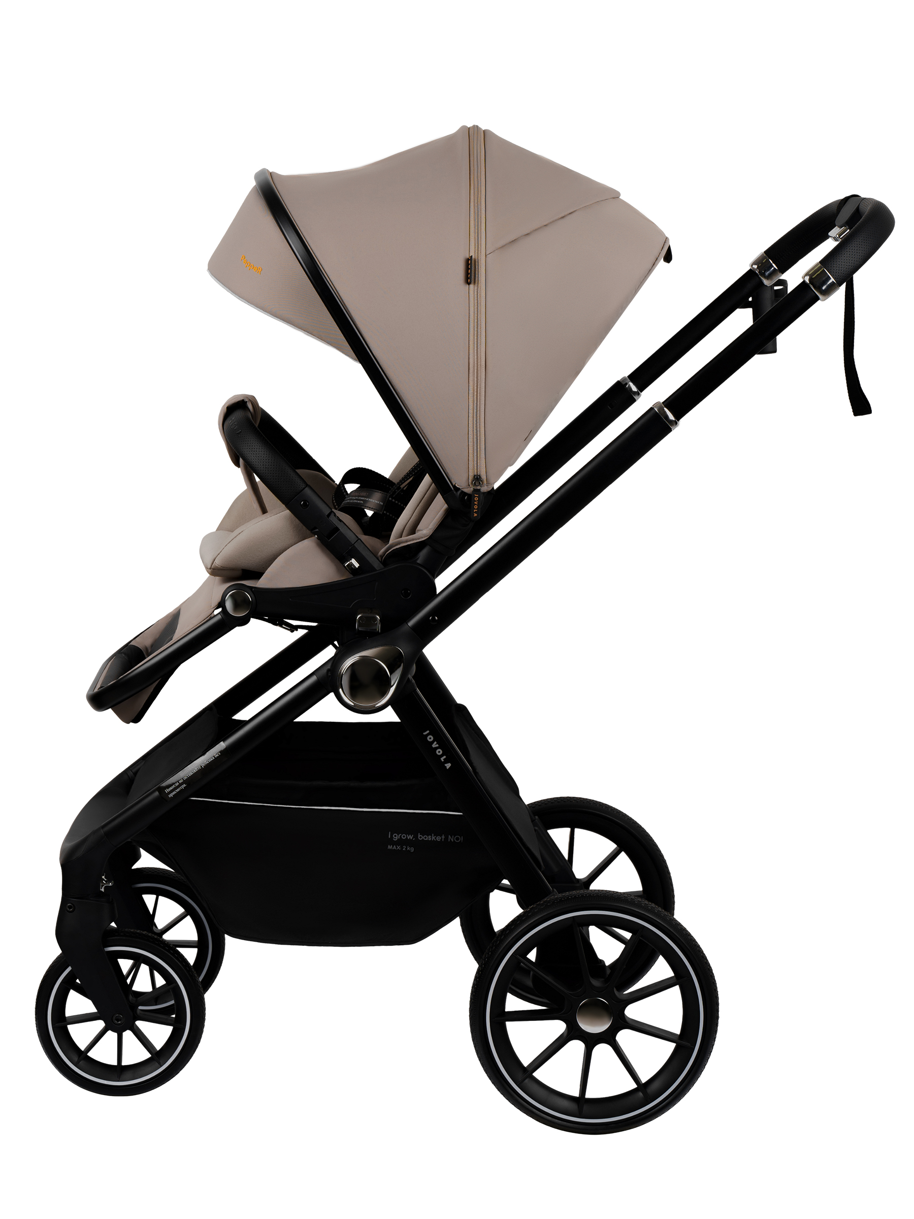 Коляска 3в1 JOVOLA Pepper 3в1, бежевый - фото 29