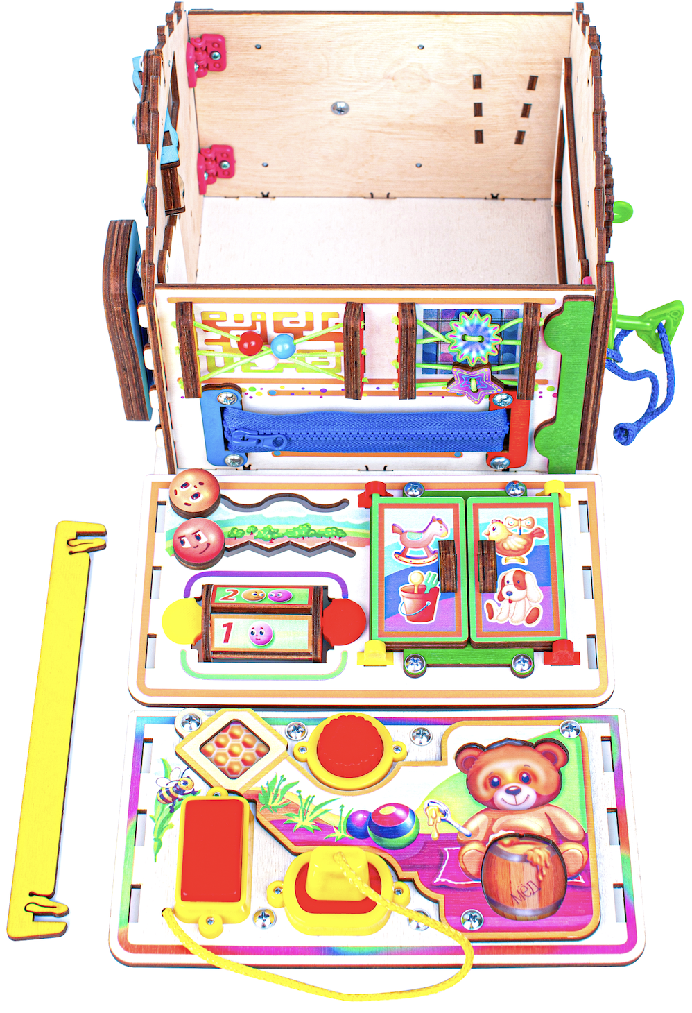 Игрушка Jolly Kids бизиборд Медовый - фото 9