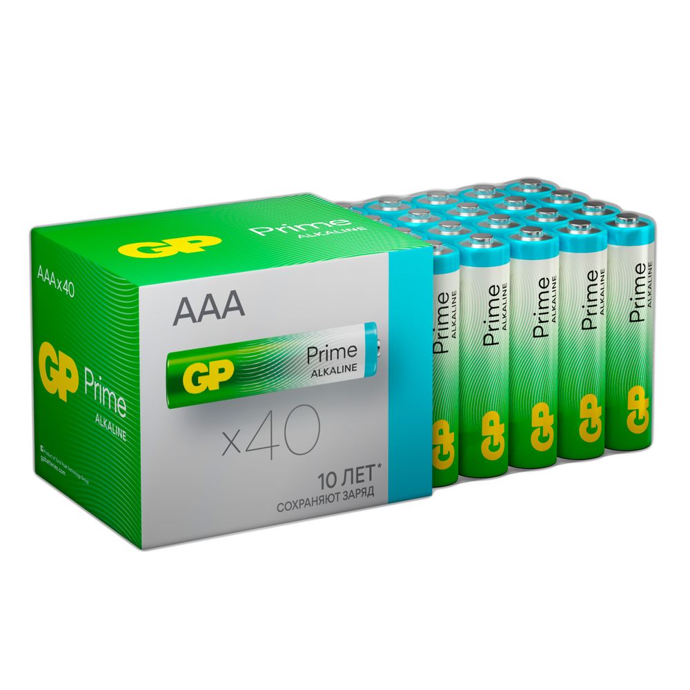Набор батареек GP AAA LR03 40шт. щелочные 24A-B40 - фото 10