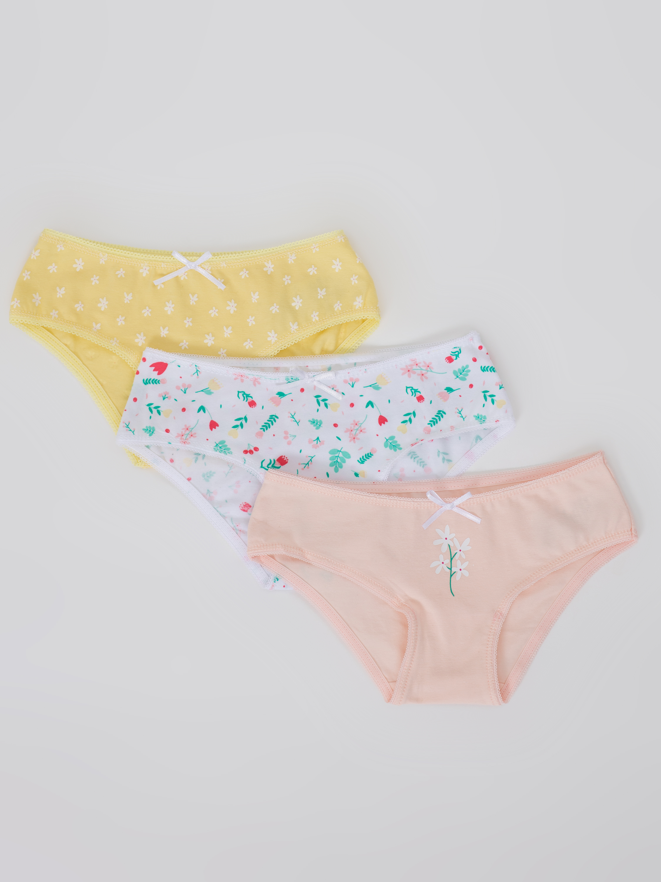 Трусы 3 шт Linas baby 1669-18 Жел-Роз-Бел - фото 1