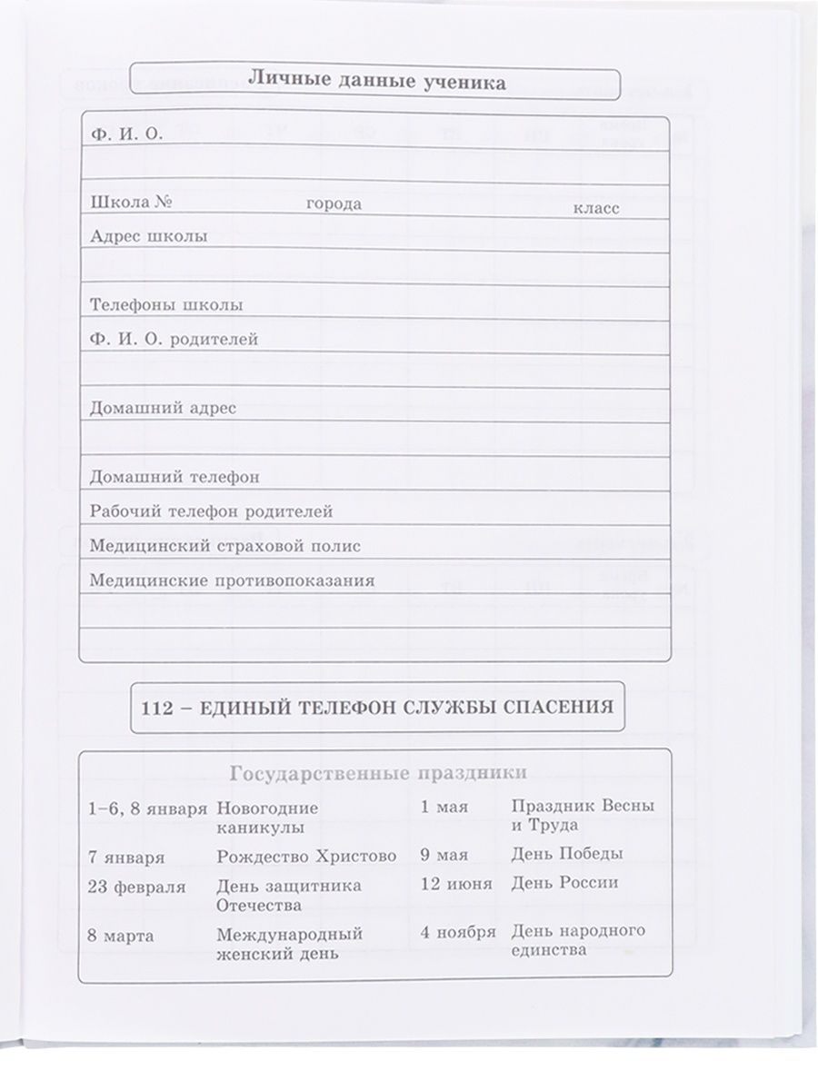 Дневник школьный Prof-Press Мрамор и цветы сиреневый - фото 4