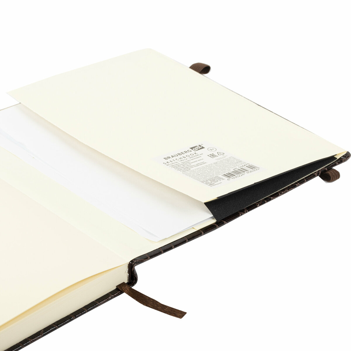 Скетчбук для рисования BRAUBERG блокнот для скетчинга 80 листов 20x20 см - фото 13