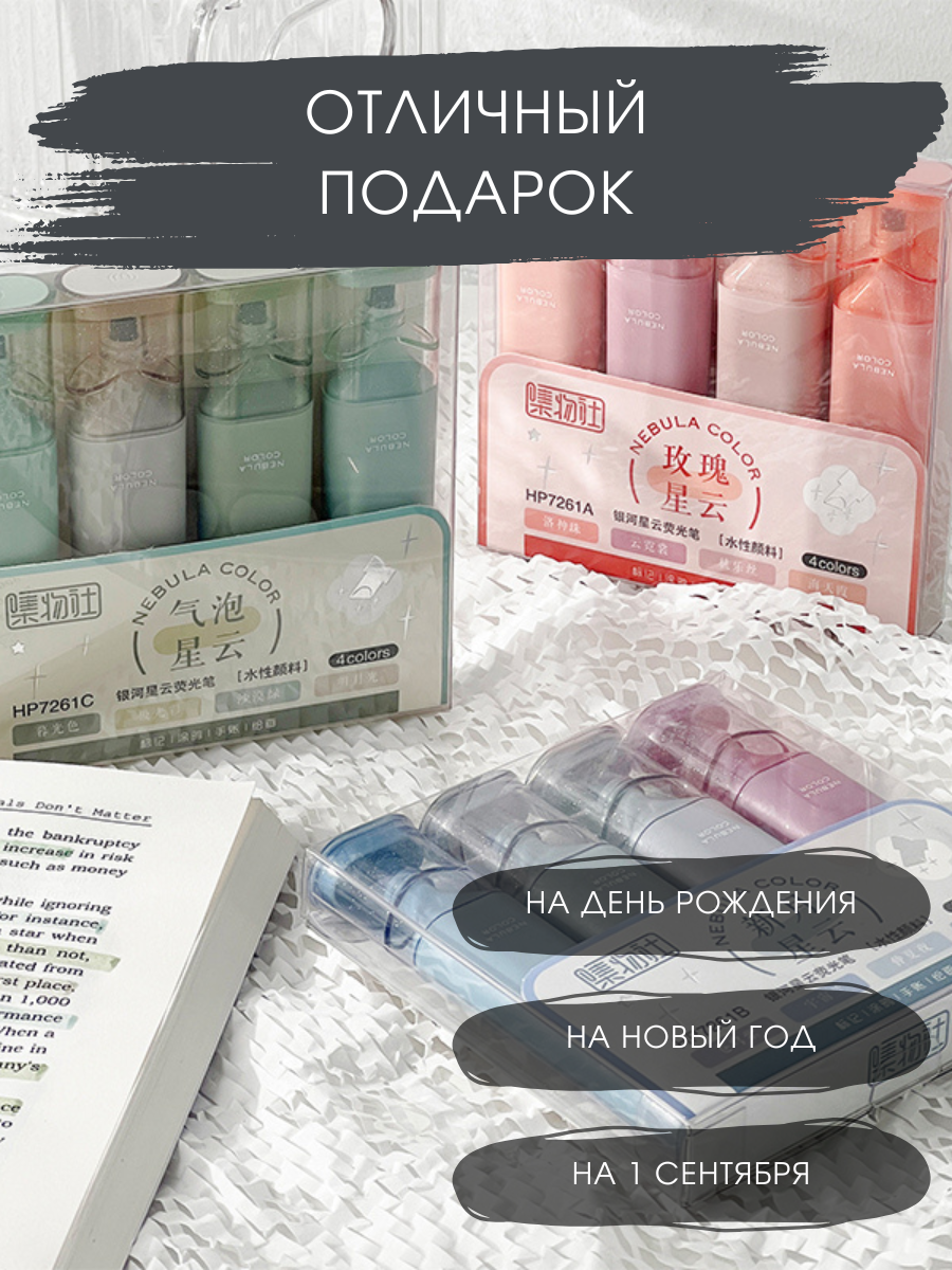 Текстовыделители Magic Stationery 4 шт. - фото 7