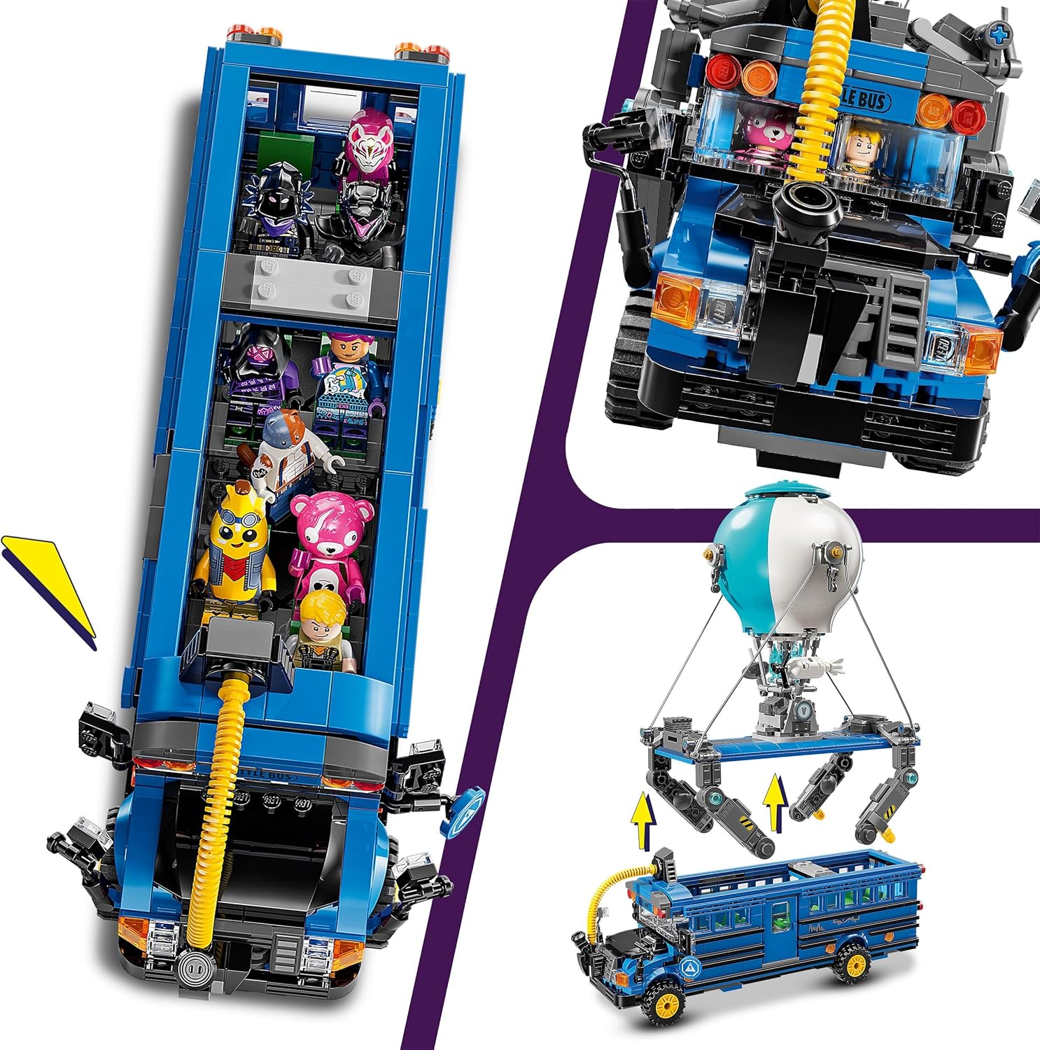 Конструктор LEGO Fortnite Боевой автобус блочный - фото 3