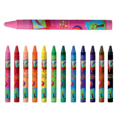 Восковые мелки STABILO 12 шт.