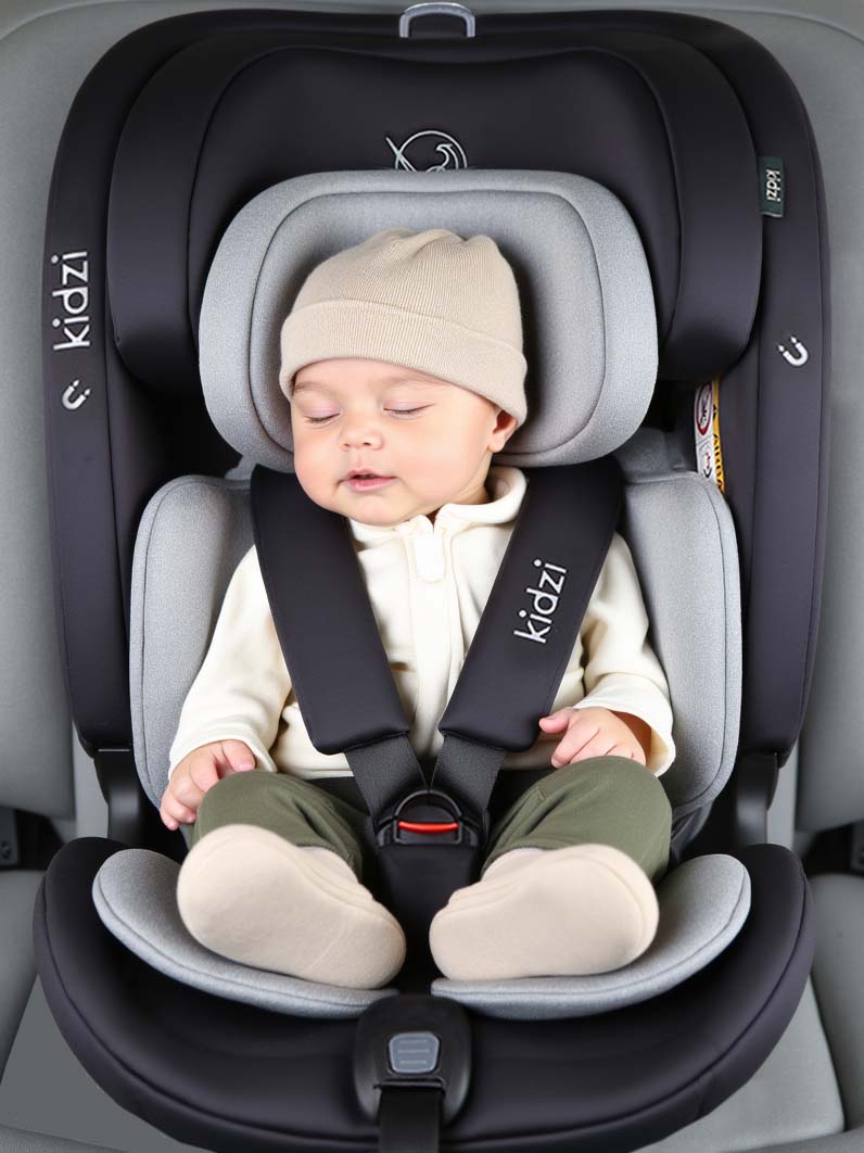 Автокресло Kidzi SPIN PLUS 360 i-SIZE Isofix 0+/1/2/3 (0-36 кг) черный - фото 16