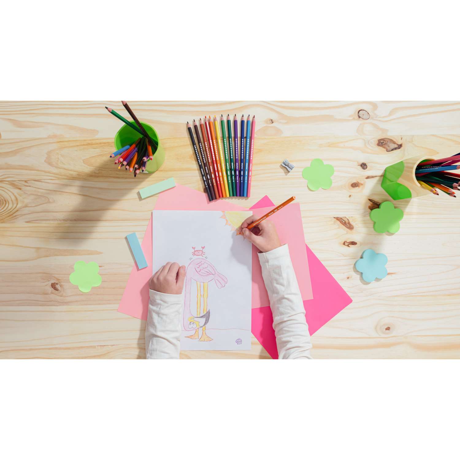 Карандаши цветные BIC Kids 18 шт. - фото 6